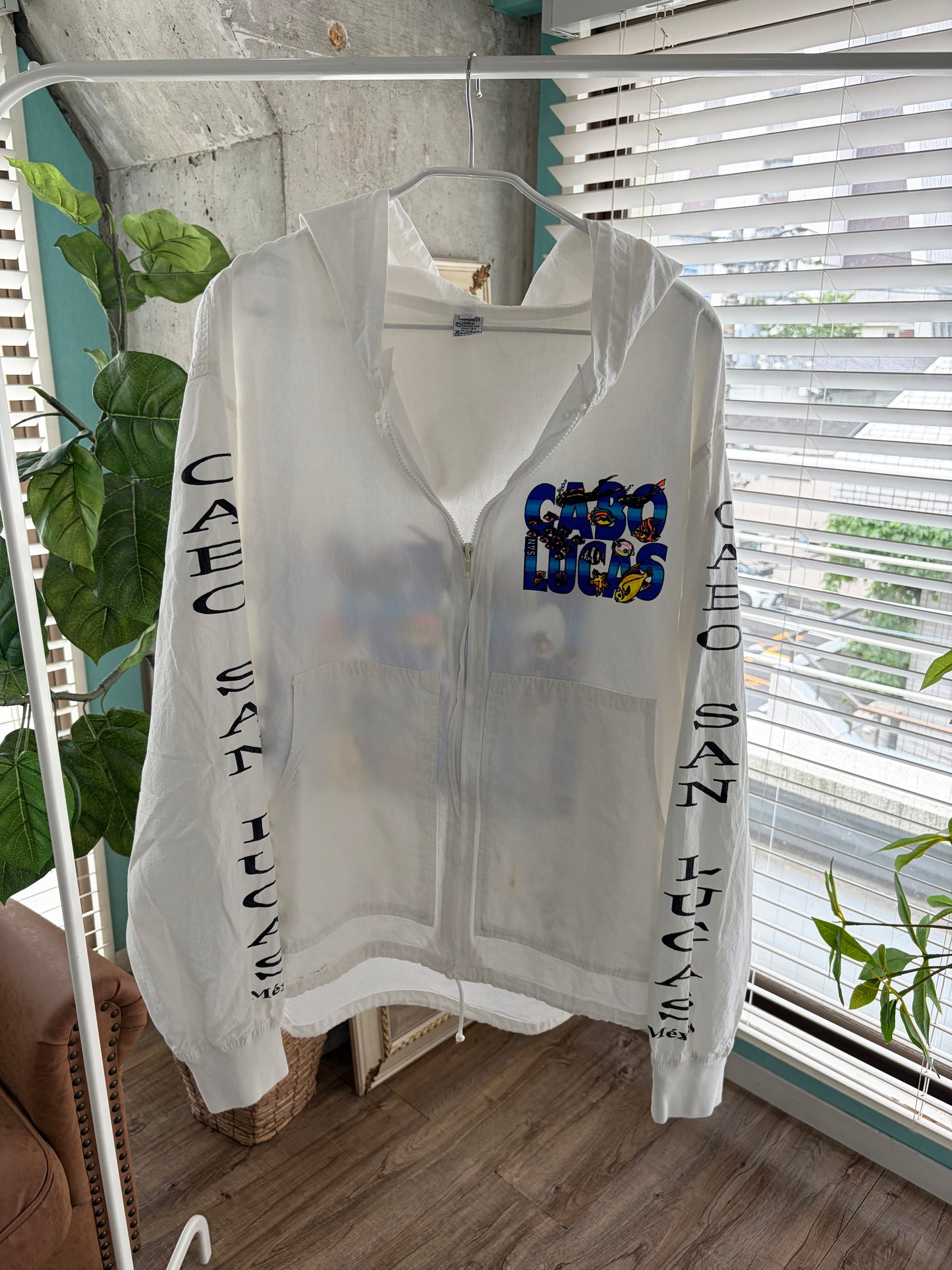Cabo San Locas Beach Hoodie size 42 (men's XL相当)※前身頃シミあり
