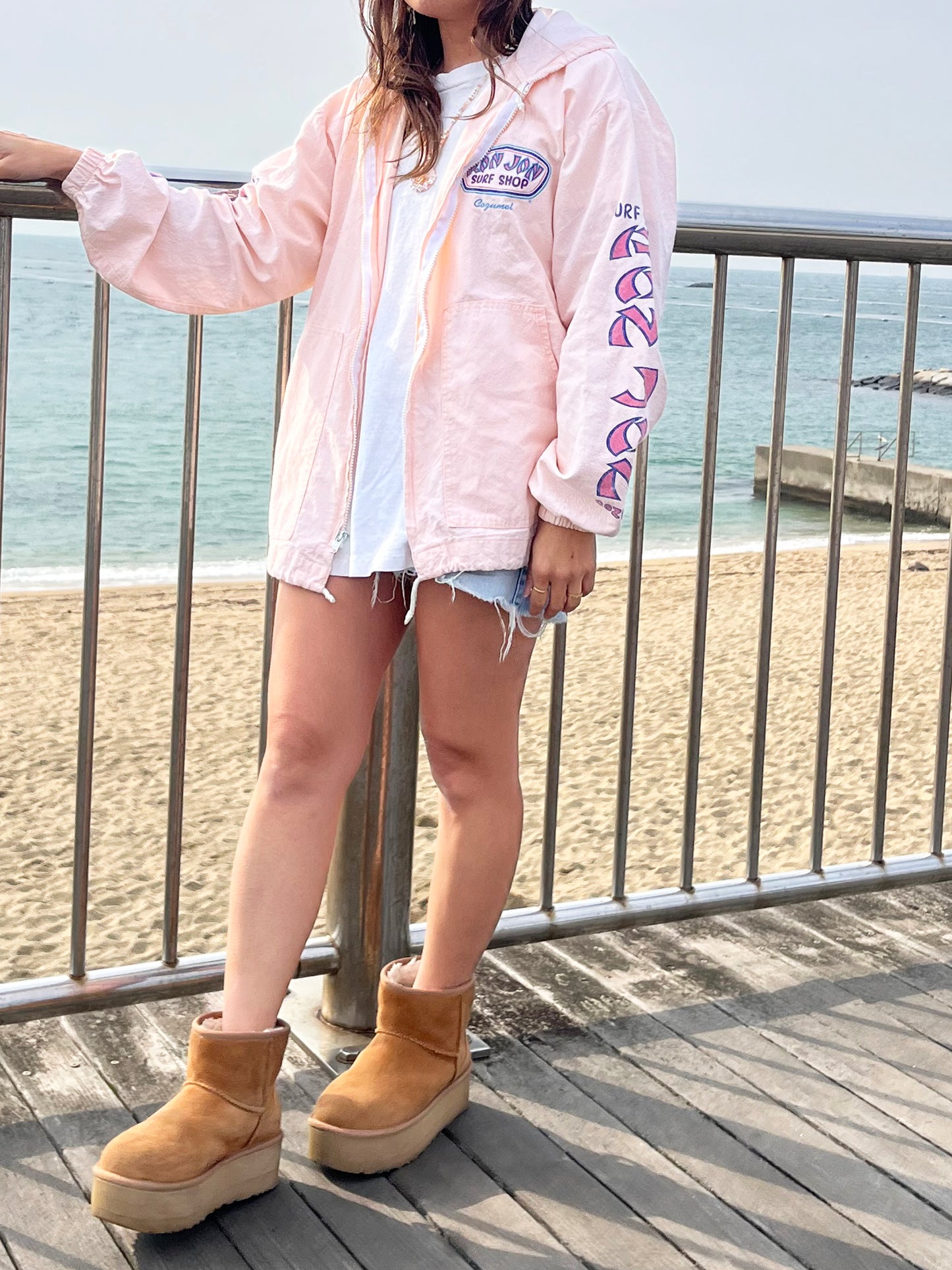 00's RONJON SURF SHOP Cotton Beach Hoodie (size XXL)