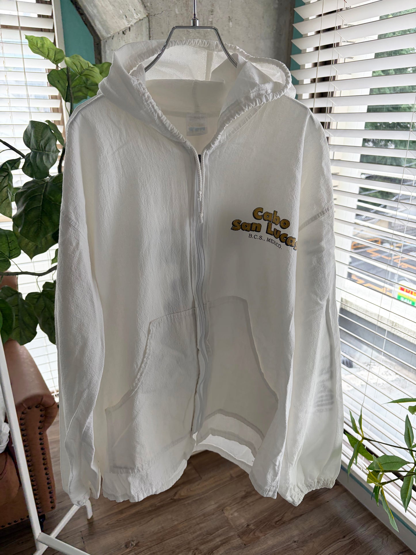 Baja Mexico Map Cabo San Lucas Beach Hoodie (men's L相当)