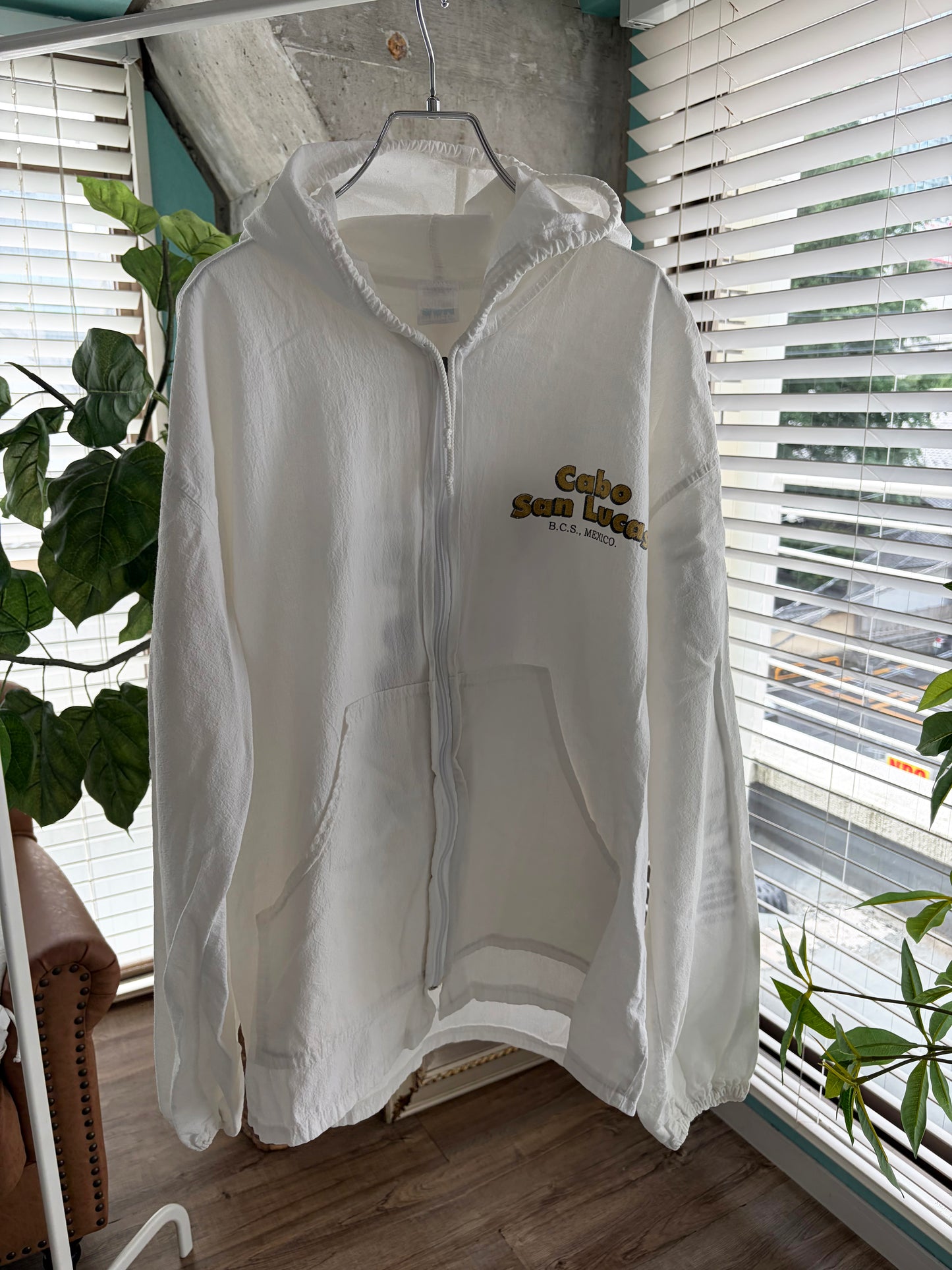 Baja Mexico Map Cabo San Lucas Beach Hoodie (men's L相当)