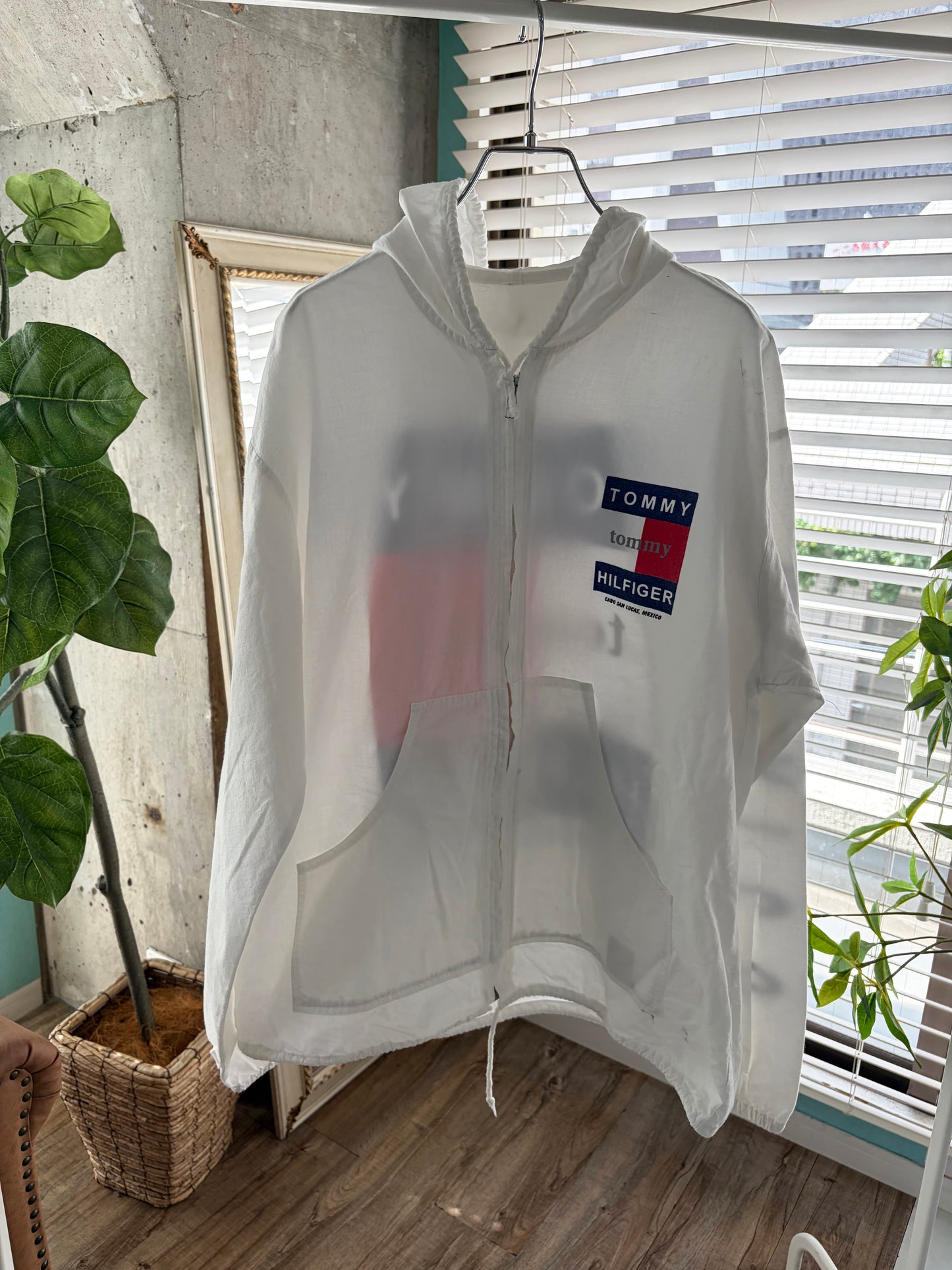 Tommy Hilfiger CABO SAN LUCAS MEXICO Cotton Beach Hoodie（men's M相当）※汚れあり