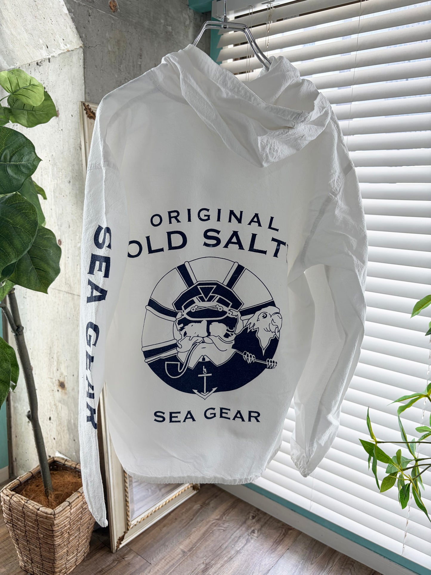 Original Old Salty Sea Gear Beach Zip-UP Hoodie men's S