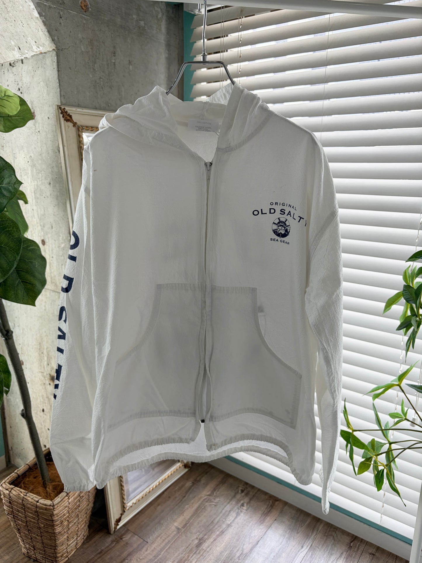 Original Old Salty Sea Gear Beach Zip-UP Hoodie men's S