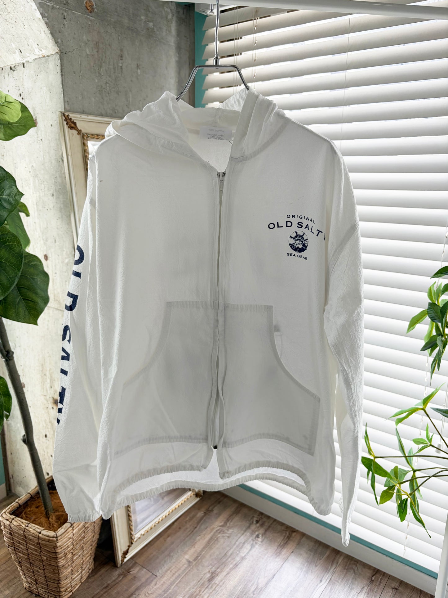 Original Old Salty Sea Gear Beach Zip-UP Hoodie men's S