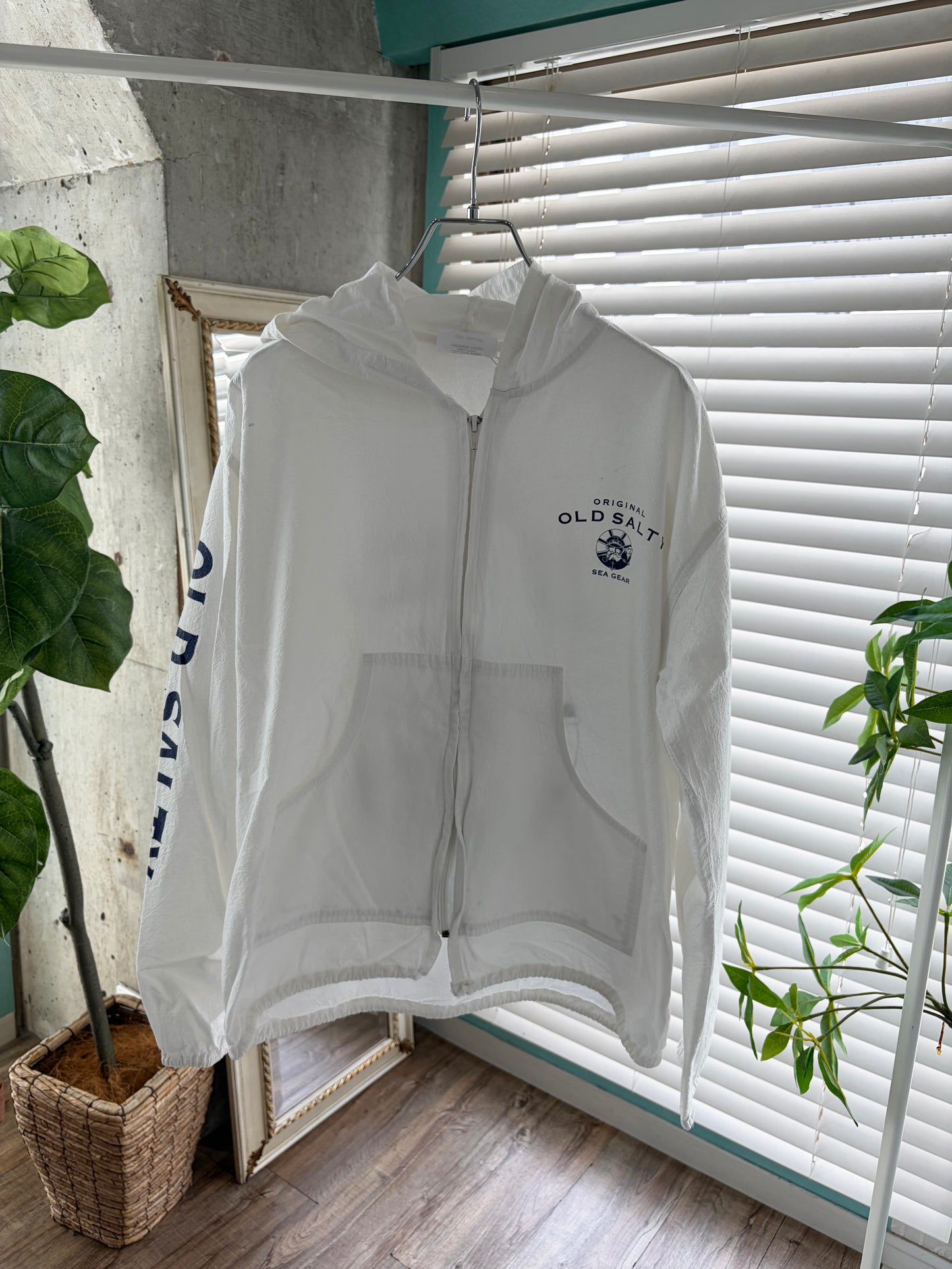 Original Old Salty Sea Gear Beach Zip-UP Hoodie men's S