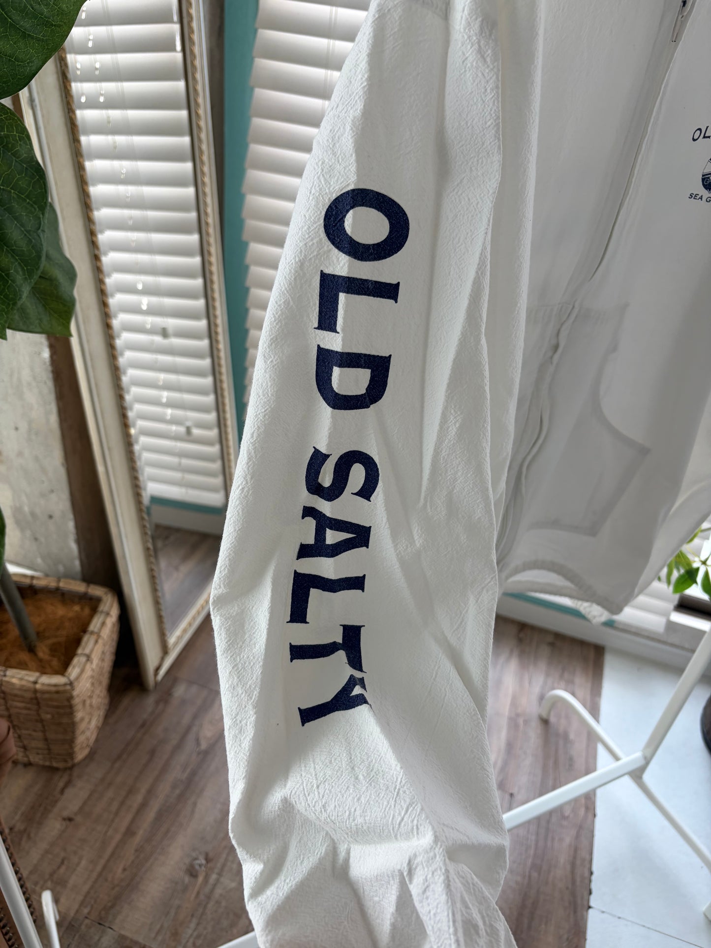 Original Old Salty Sea Gear Beach Zip-UP Hoodie men's S