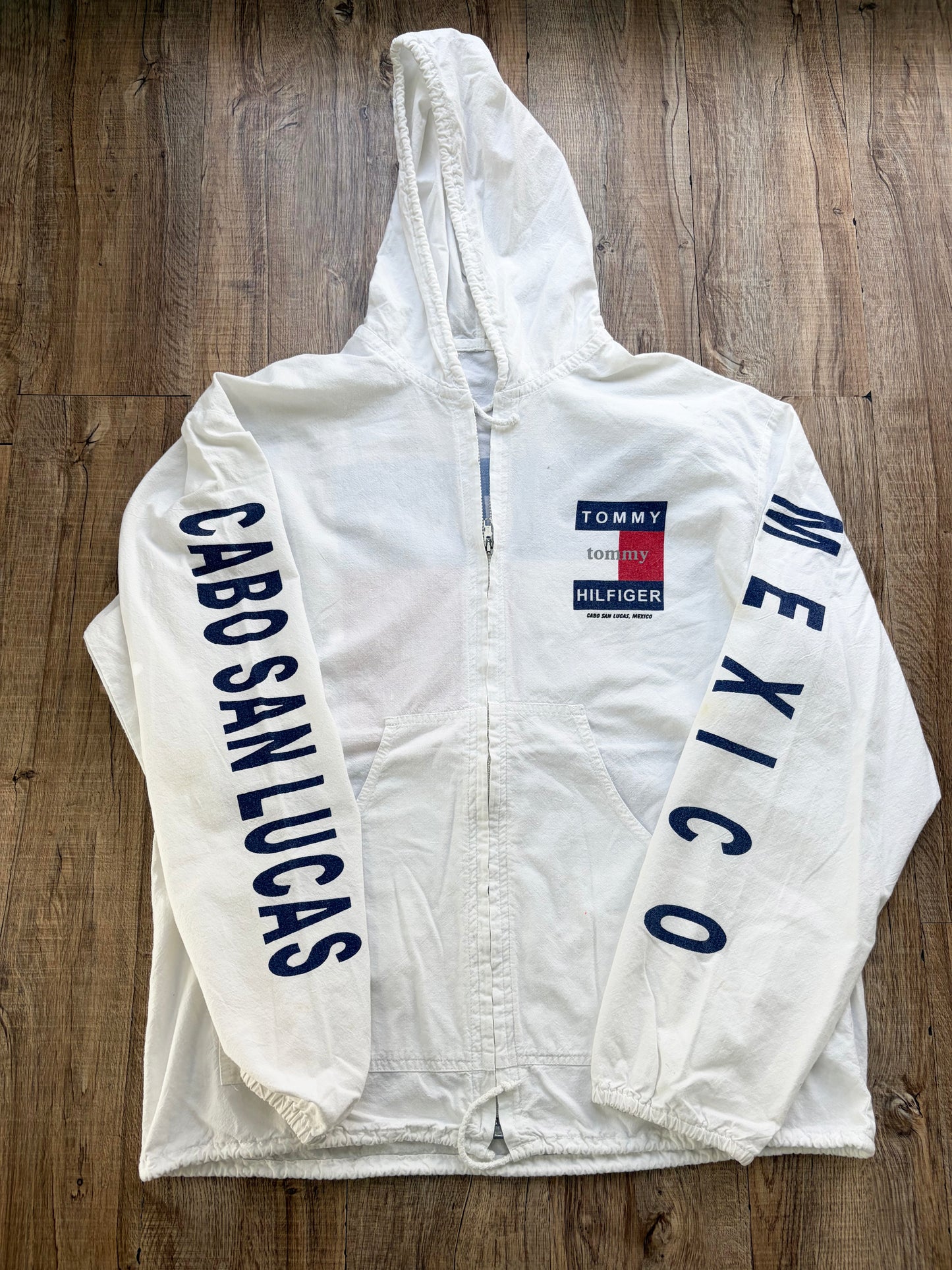Tommy Hilfiger CABO SAN LUCAS MEXICO Cotton Beach Hoodie（men's M相当）※汚れあり