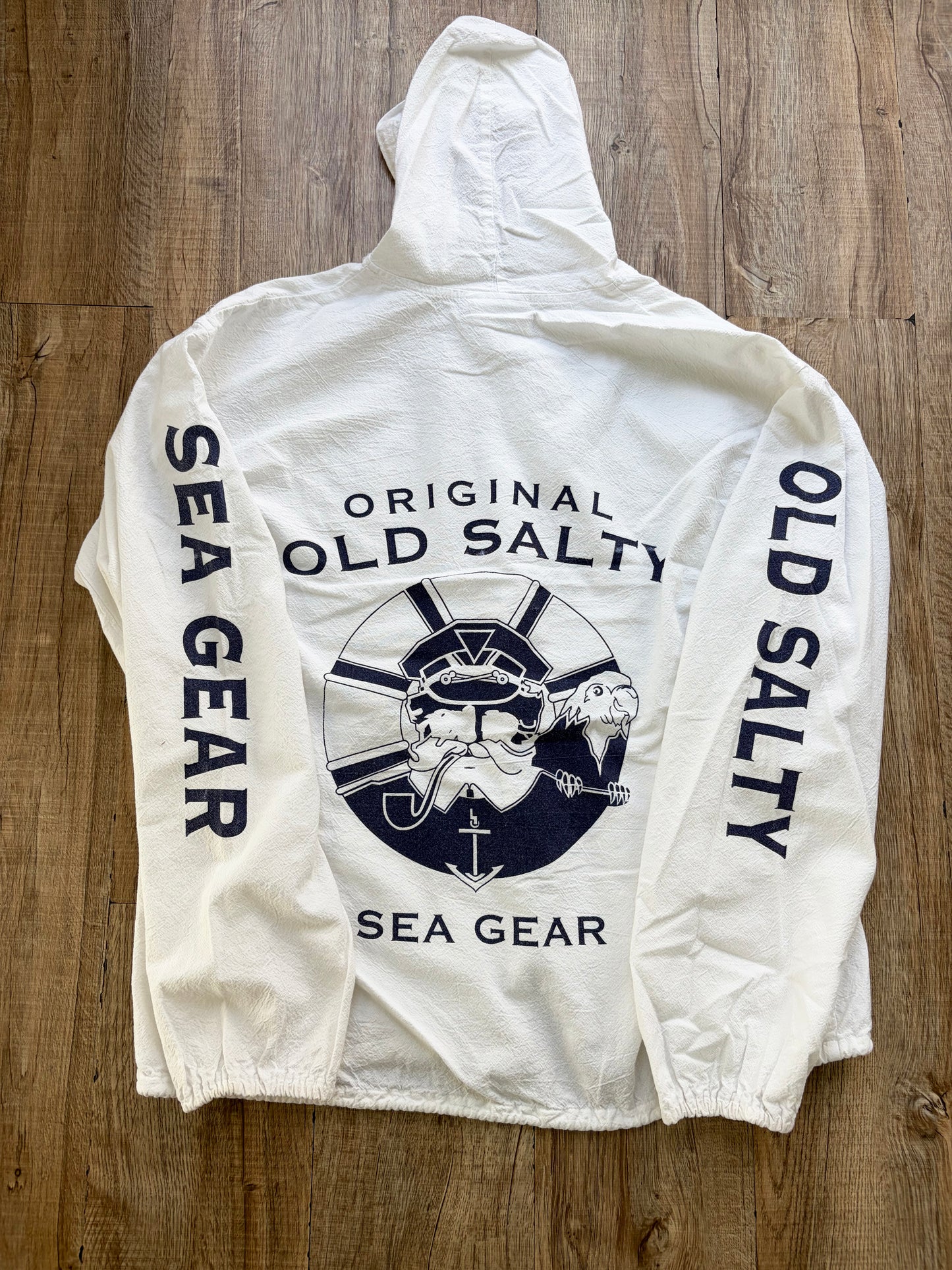 Original Old Salty Sea Gear Beach Zip-UP Hoodie men's S
