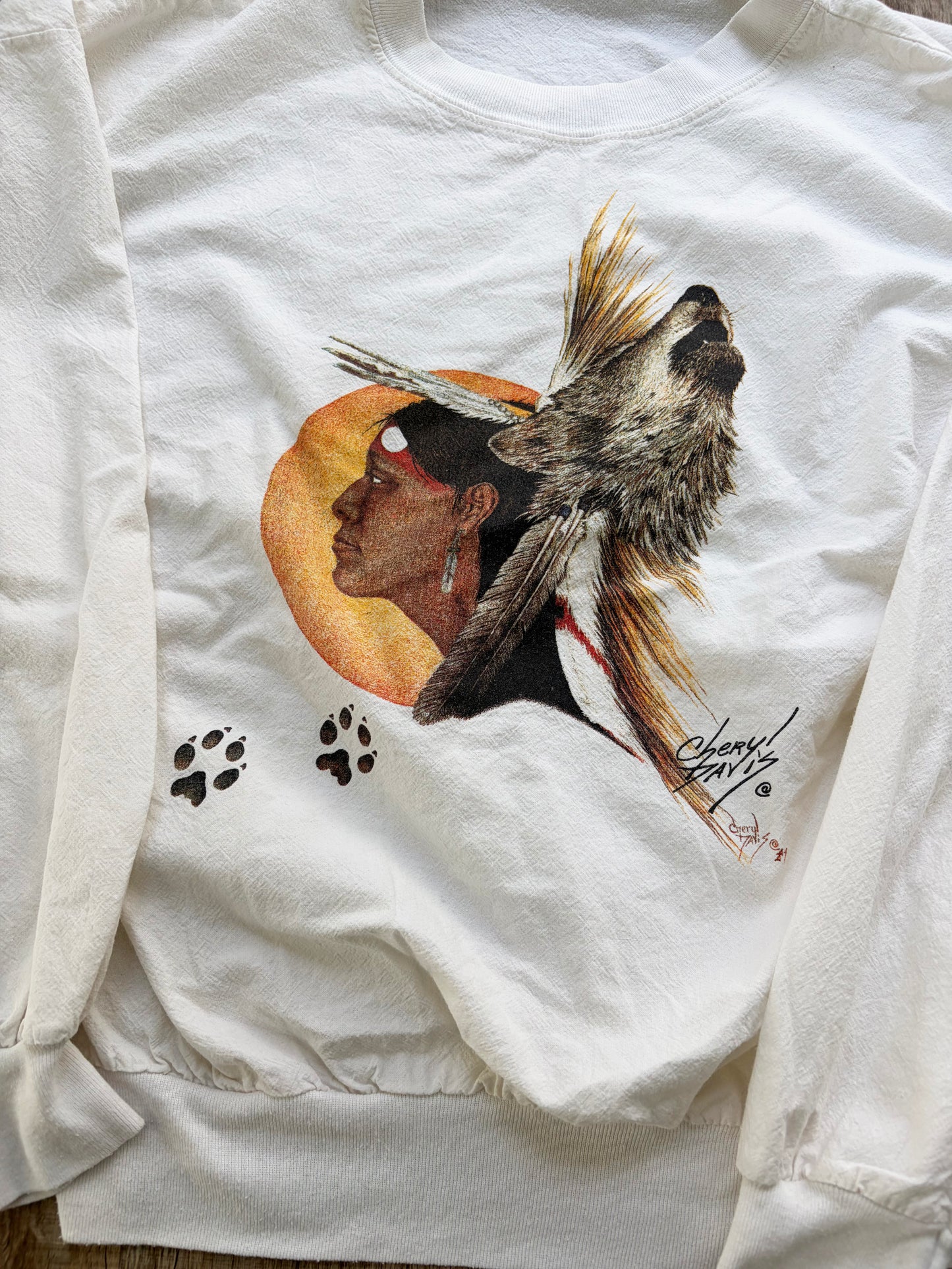 80's Chery Davis Beach Shirt size M
