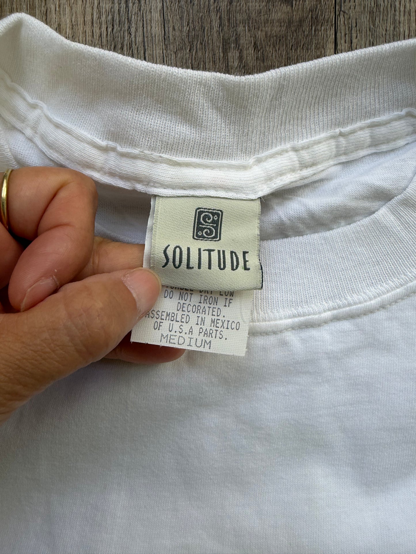 【Solitude】90's vintage surf the waterman series Shaun Tomson T-shirt （men's M）※カードなし
