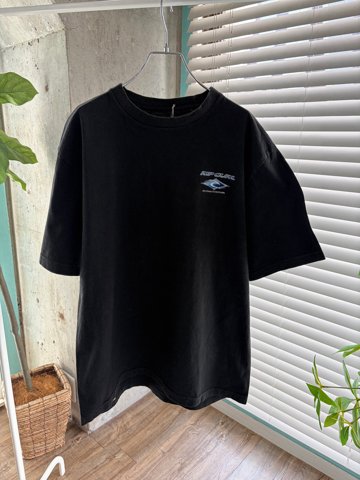 00's Ripcurl Ripcurl Surf Board Australia Print Tee Black men's L相当