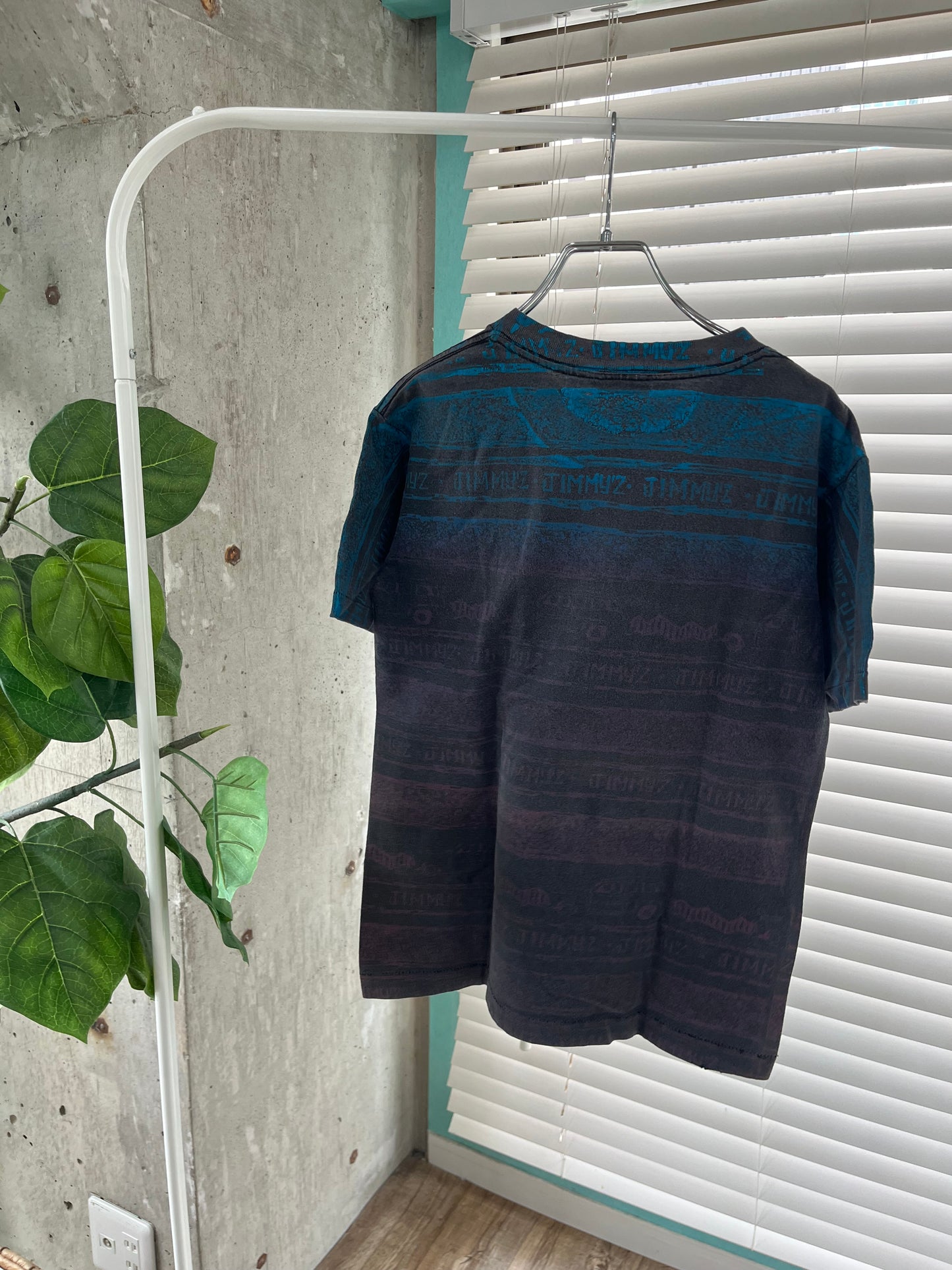 90's Jimmy'Z All-over pattern T-shit Made in USA (size S/M)