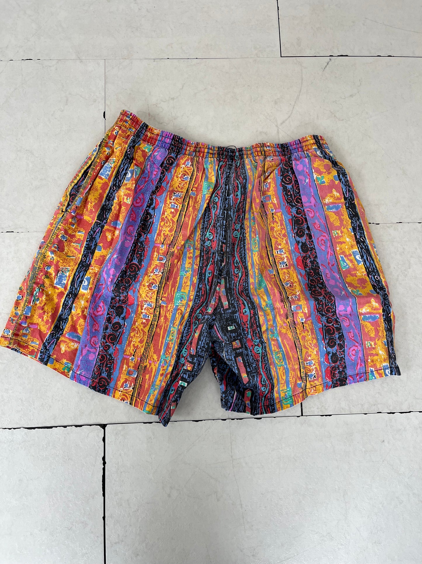 Euro vintage active beach shorts (men'sM-L相当）