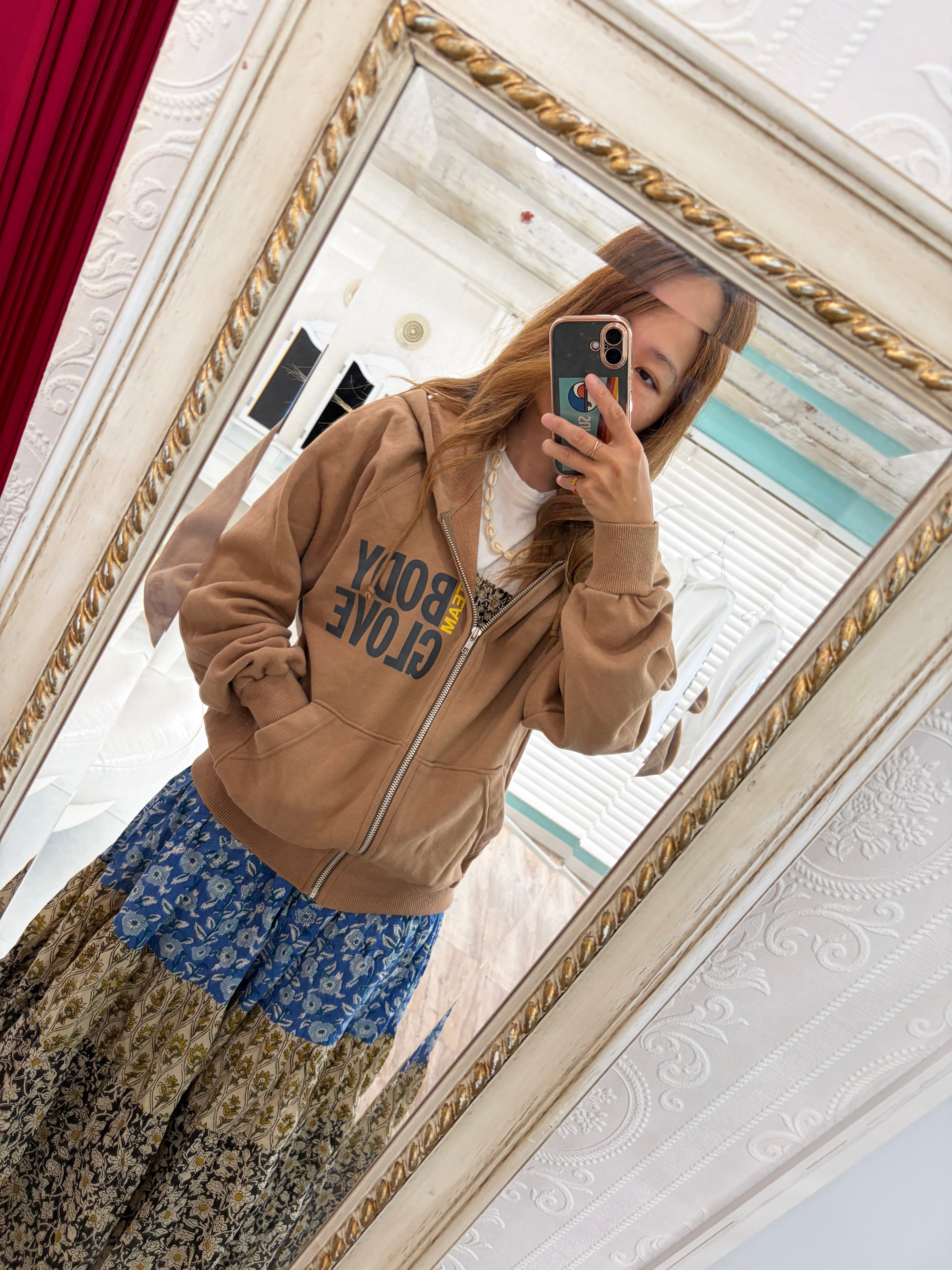 【さばりん】　超美品　横浜流星着用　Hoodie coat Beige 90's BODY GLOVE Zip-up Hoodie Beiju(size M) – sup rising