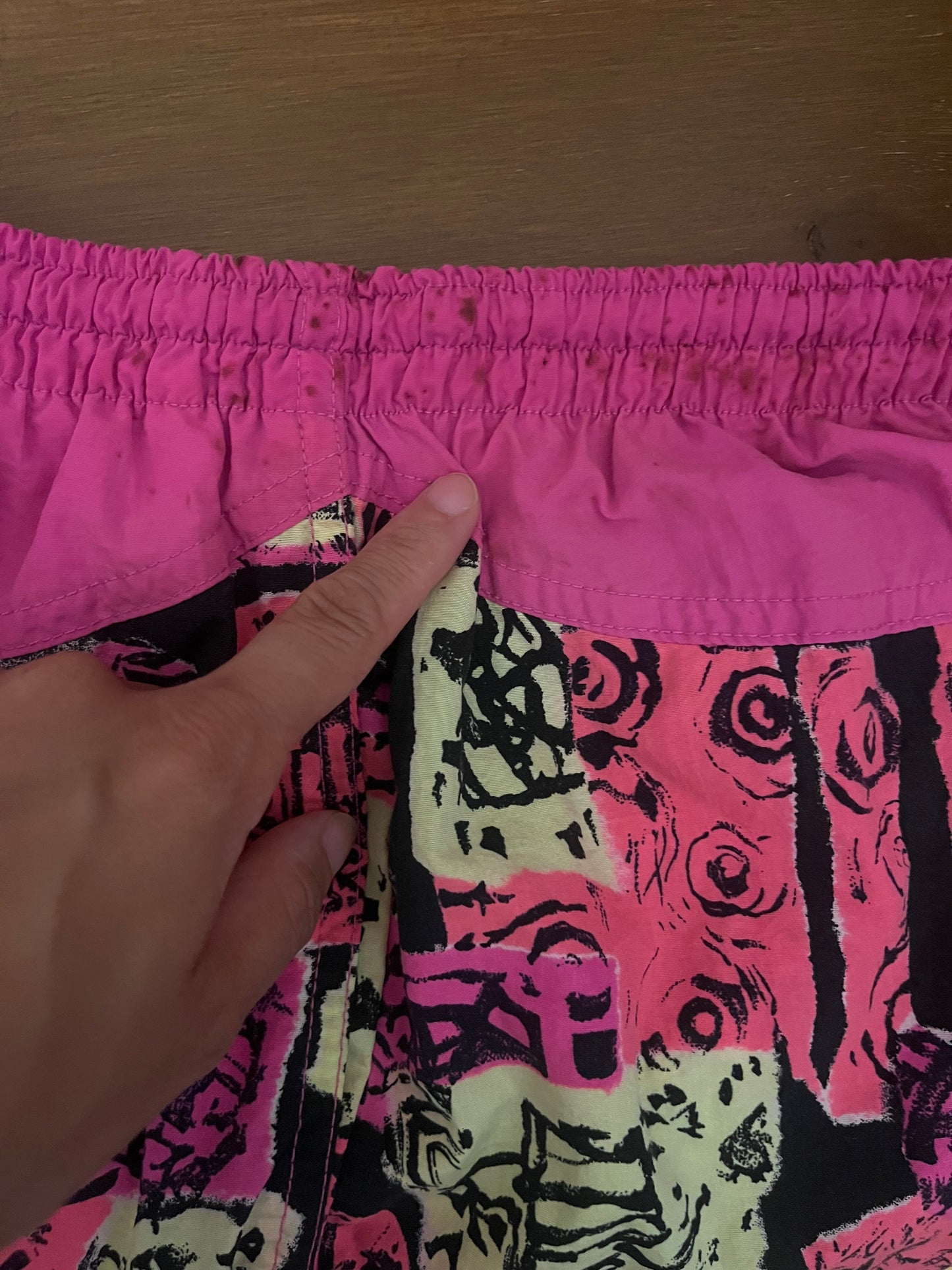 Vintage Hobie Nylon beach shorts (men's M）