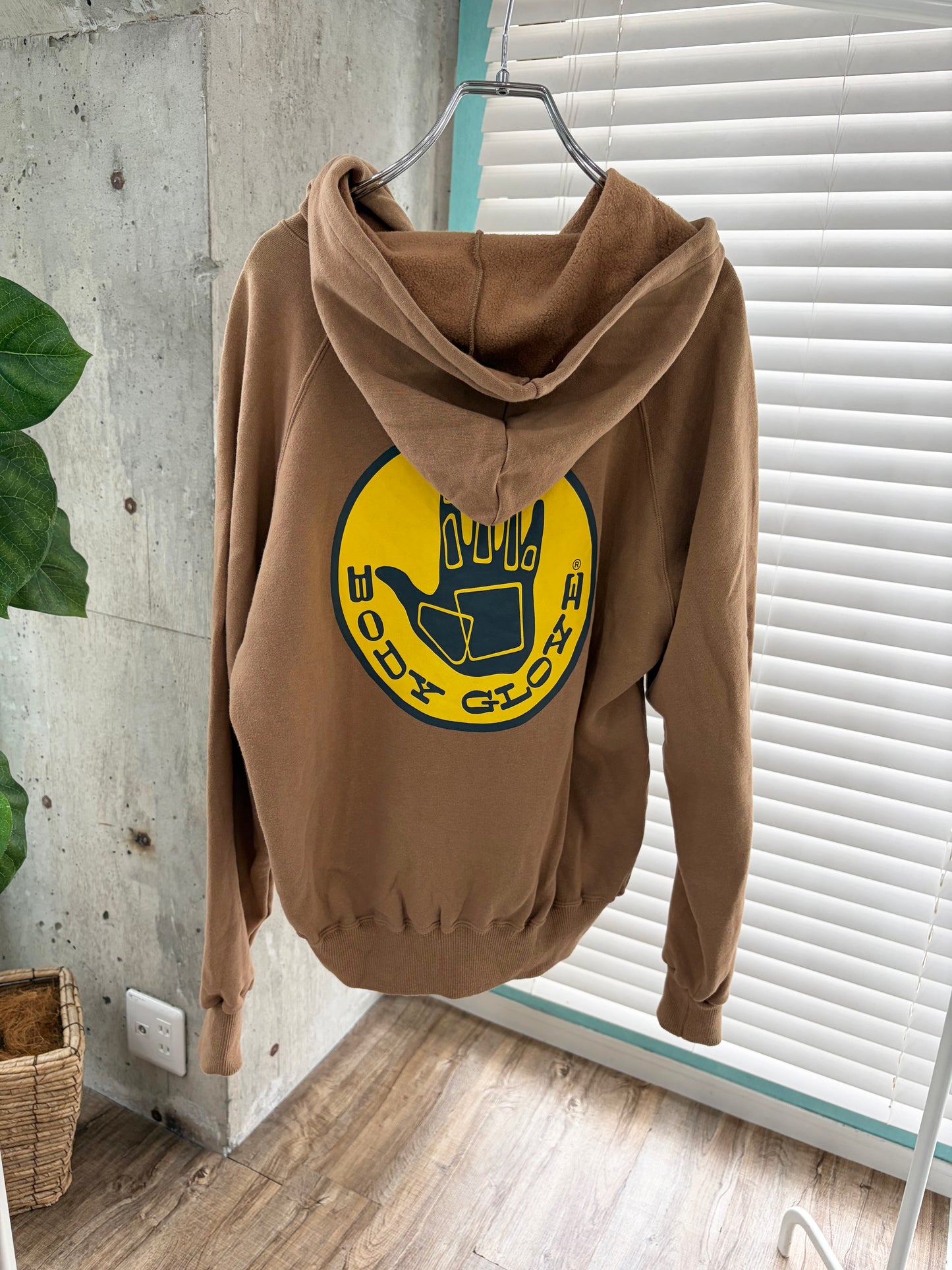 90's BODY GLOVE Zip-up Hoodie Beiju(size M)
