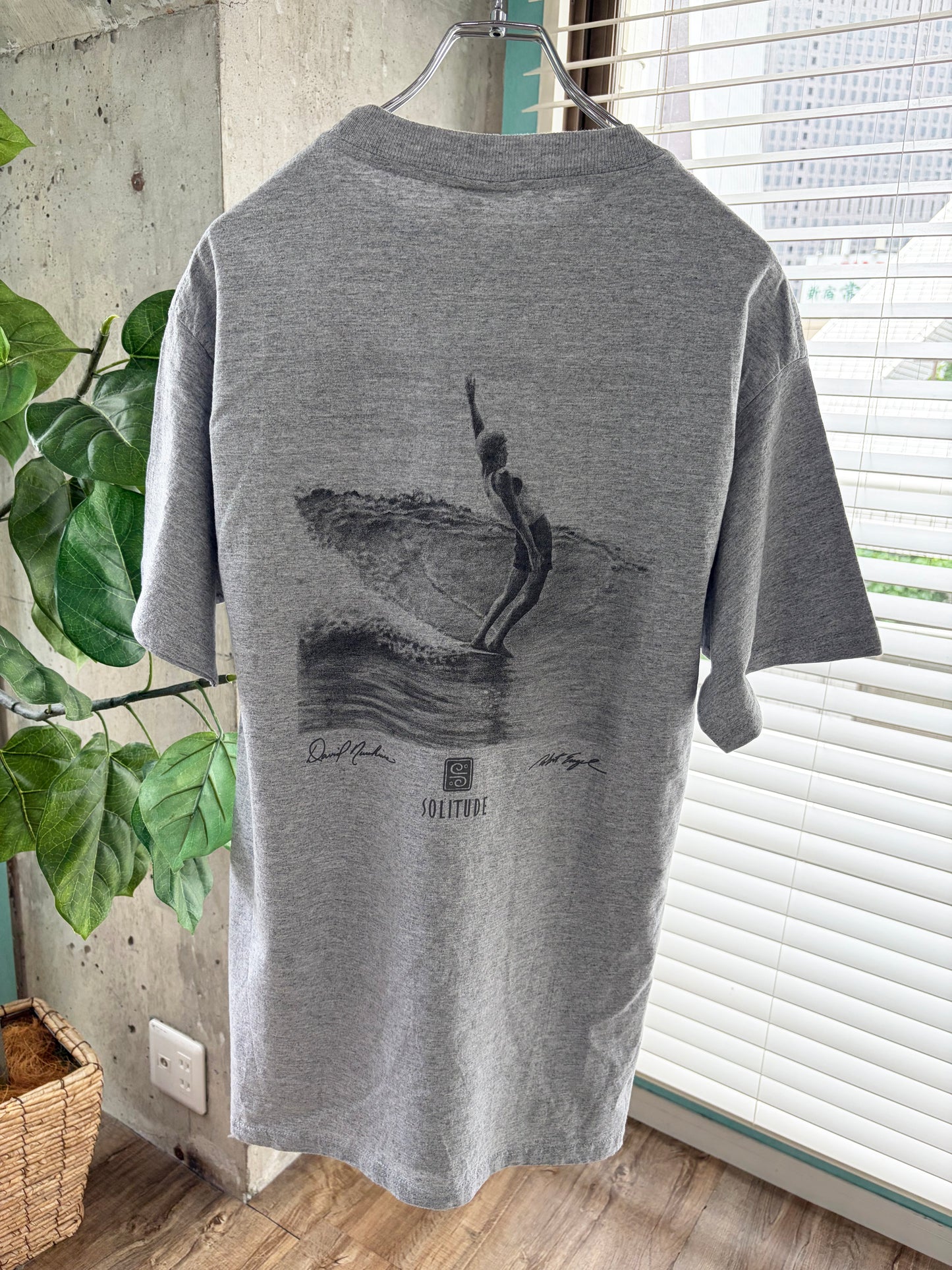 【Solitude】00's Y2K surf the waterman series Debit Nuuhiwa gray T-shirt