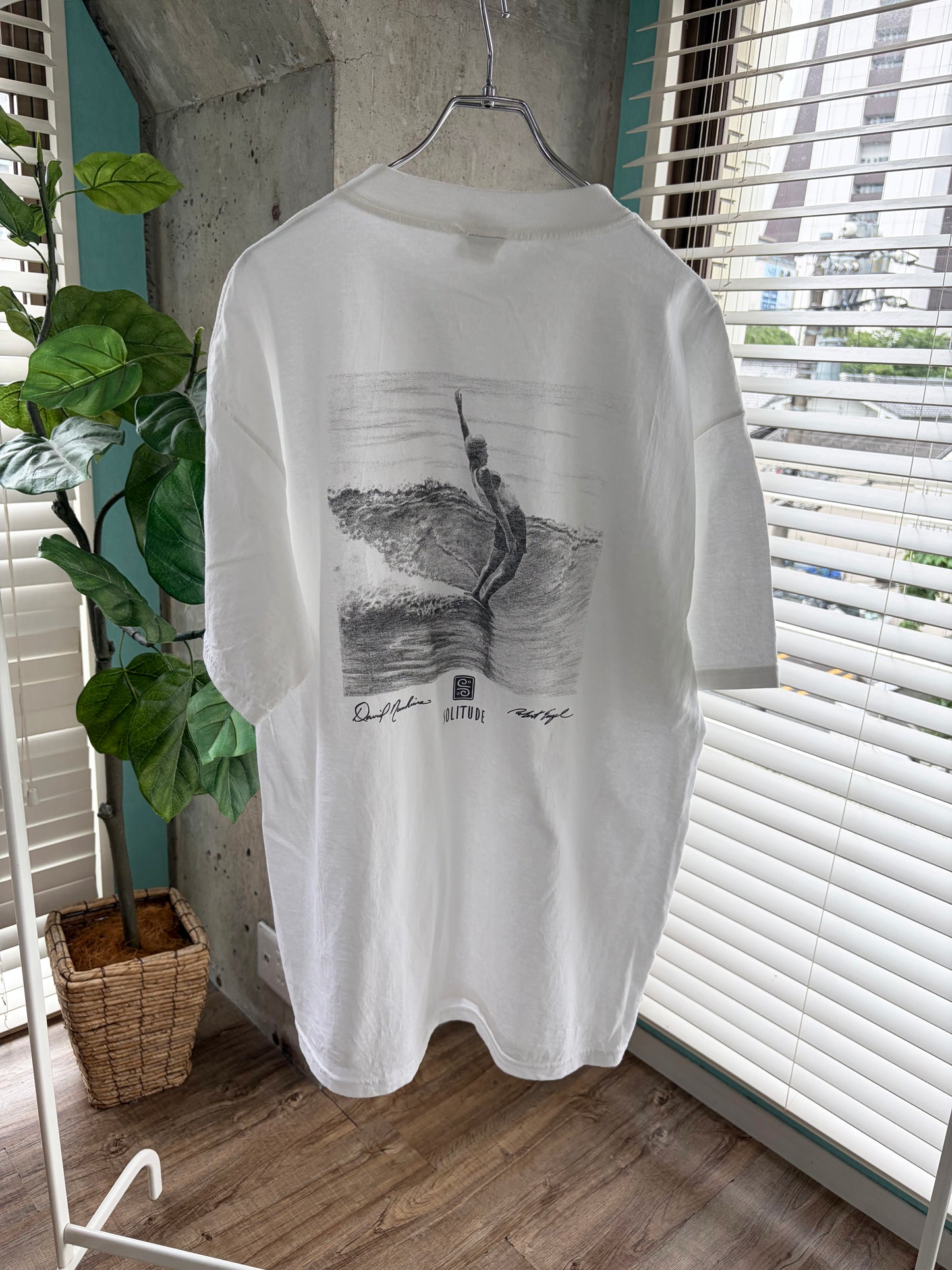 【Solitude】00's the waterman series Debit Nuuhiwa White T-shirt
