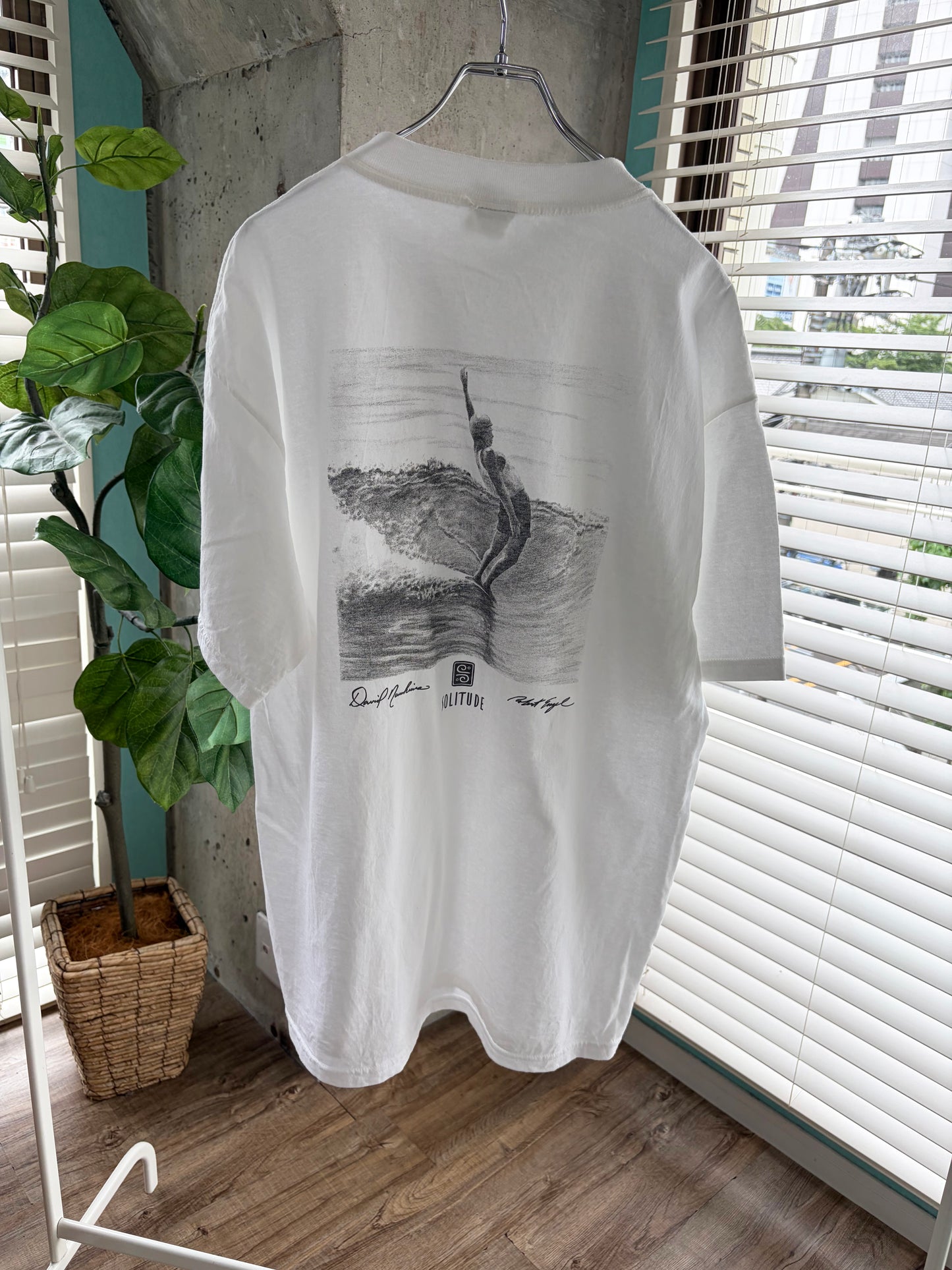 【Solitude】00's the waterman series Debit Nuuhiwa White T-shirt