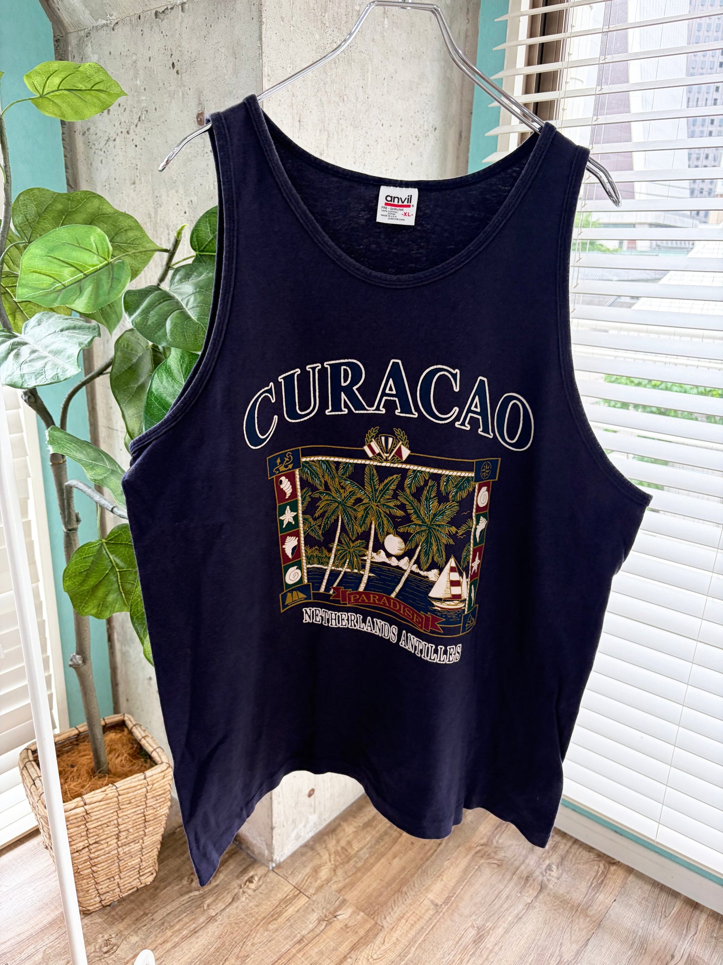 CURACAO Souvenir Tanktop Made in USA size XL
