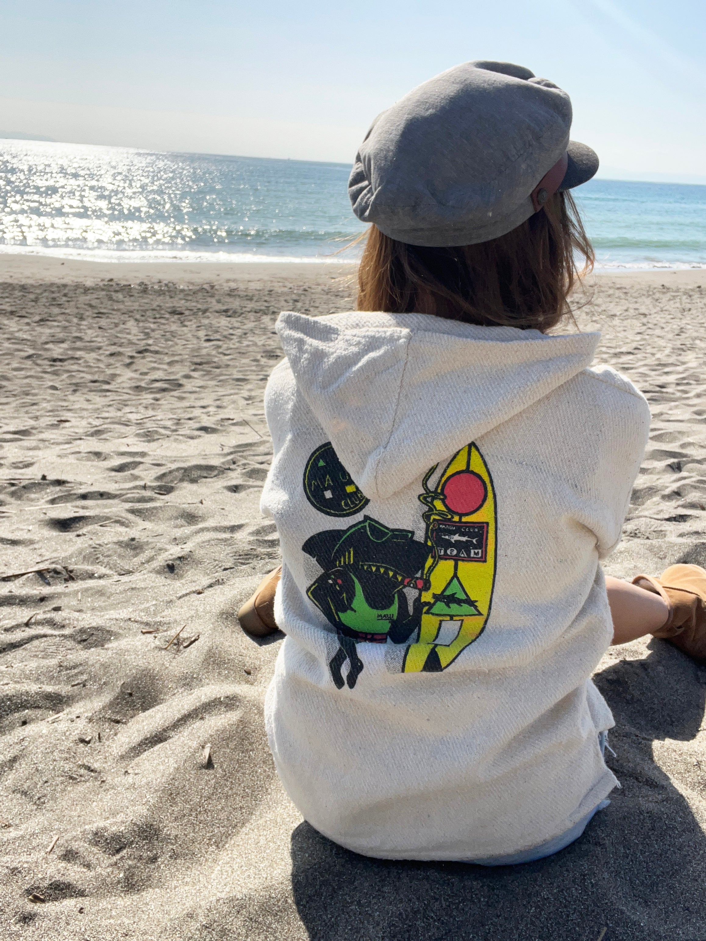 DESCENDANT BAJA HOODED LS SHIRT メキシカンパーカ DESCENDANT/BAJA HOODED LS SHIRT (WHITE)