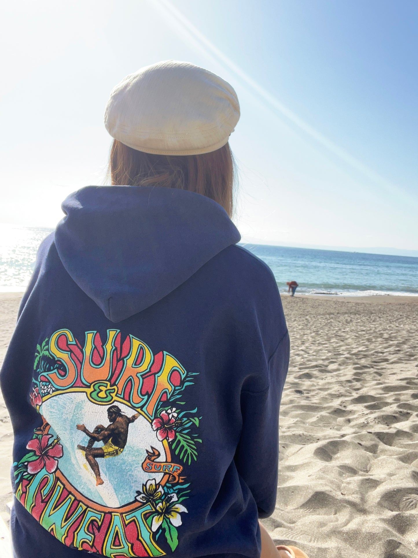 90's Surf sweat totally surf Hoodie(men's XL相当)