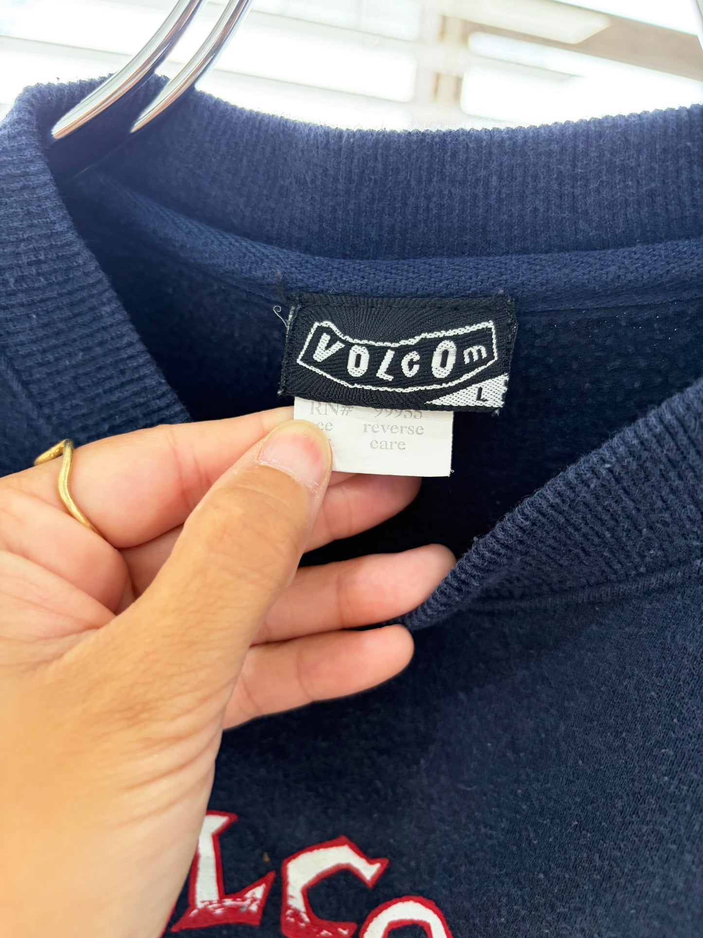 90's-00's Volcom sweat shirts Navy size L