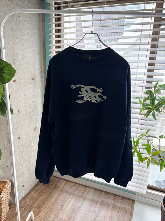 【Legend Surf Collection】Dead Stock onewash90's Counter Culture Sweat shirts Navy sizeL