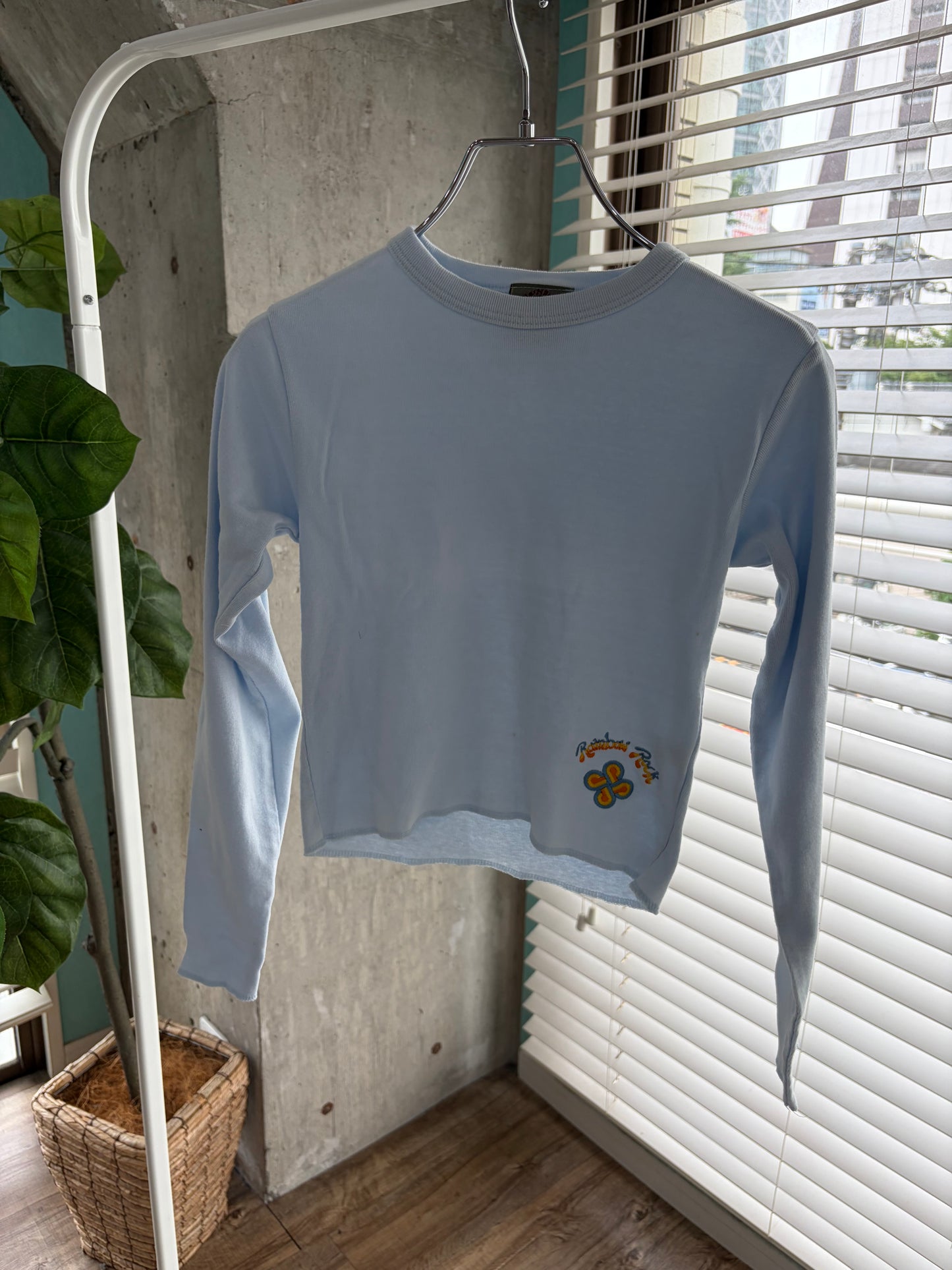 Dead Stock onewash Rainbow Rock Long Sleeve Top blue (onesize)