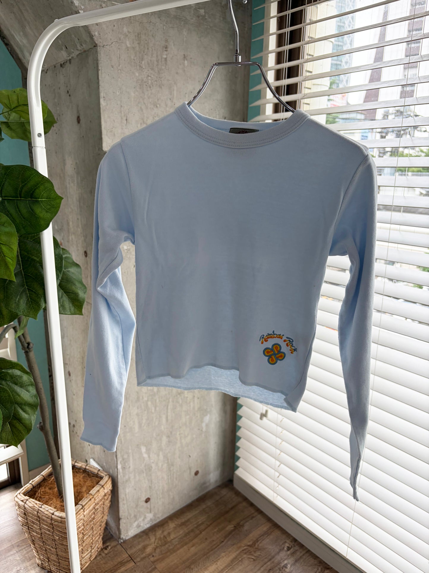 Dead Stock onewash Rainbow Rock Long Sleeve Top blue (onesize)