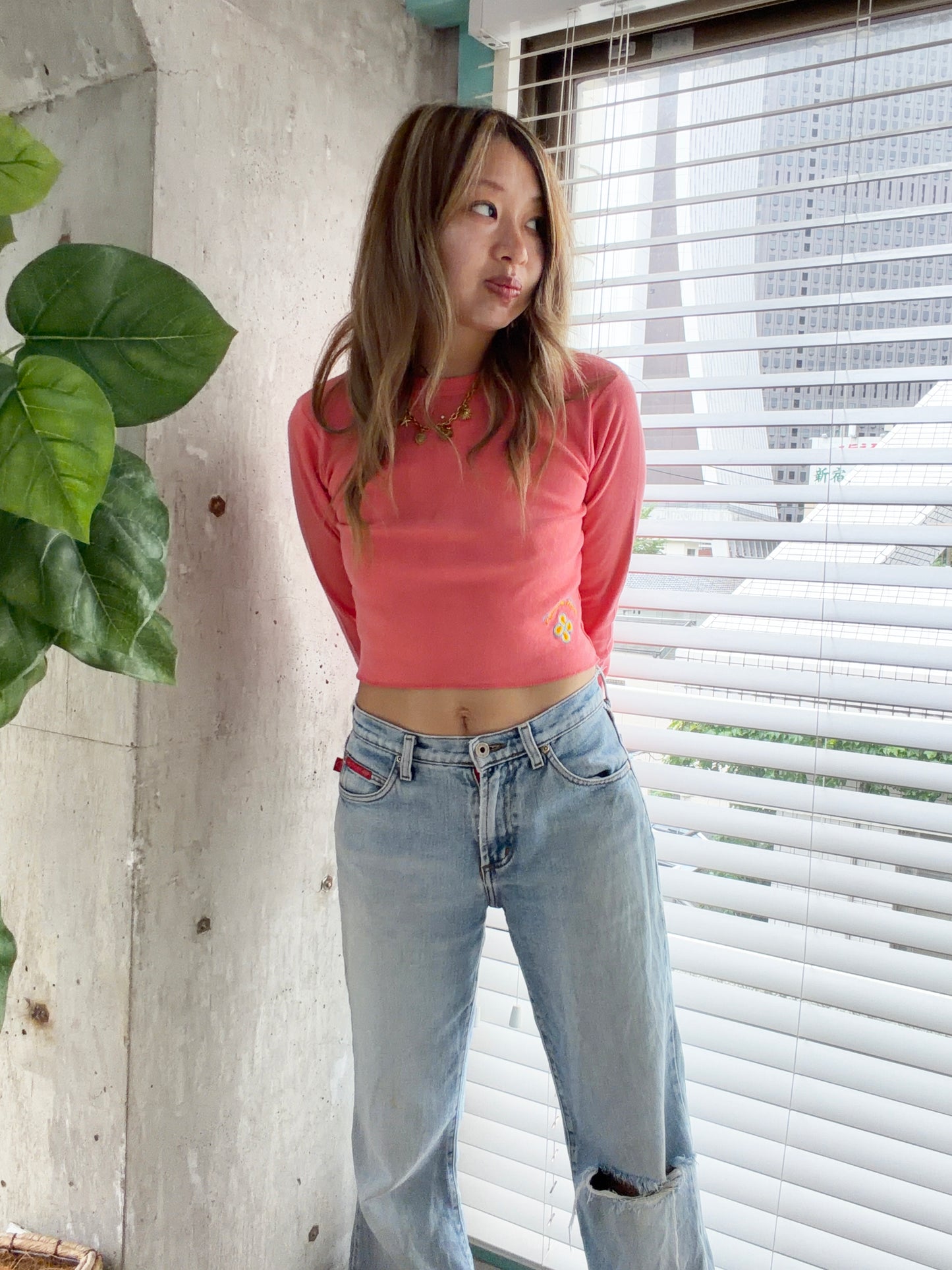 Dead Stock onewash Rainbow Rock Long Sleeve Top (onesize)