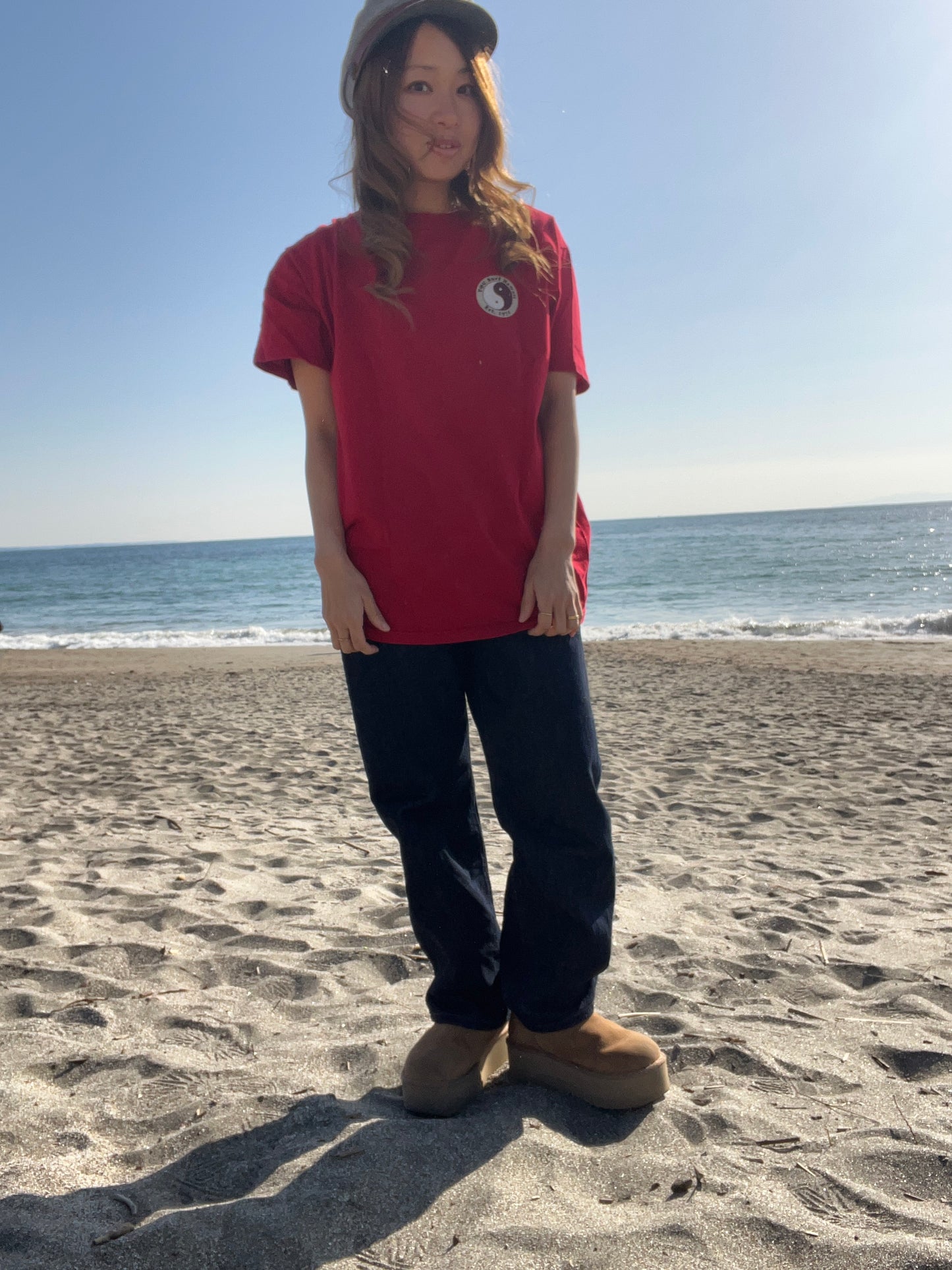 00's T&C Surf Hawaii Surfing Print Tee (men's L相当)