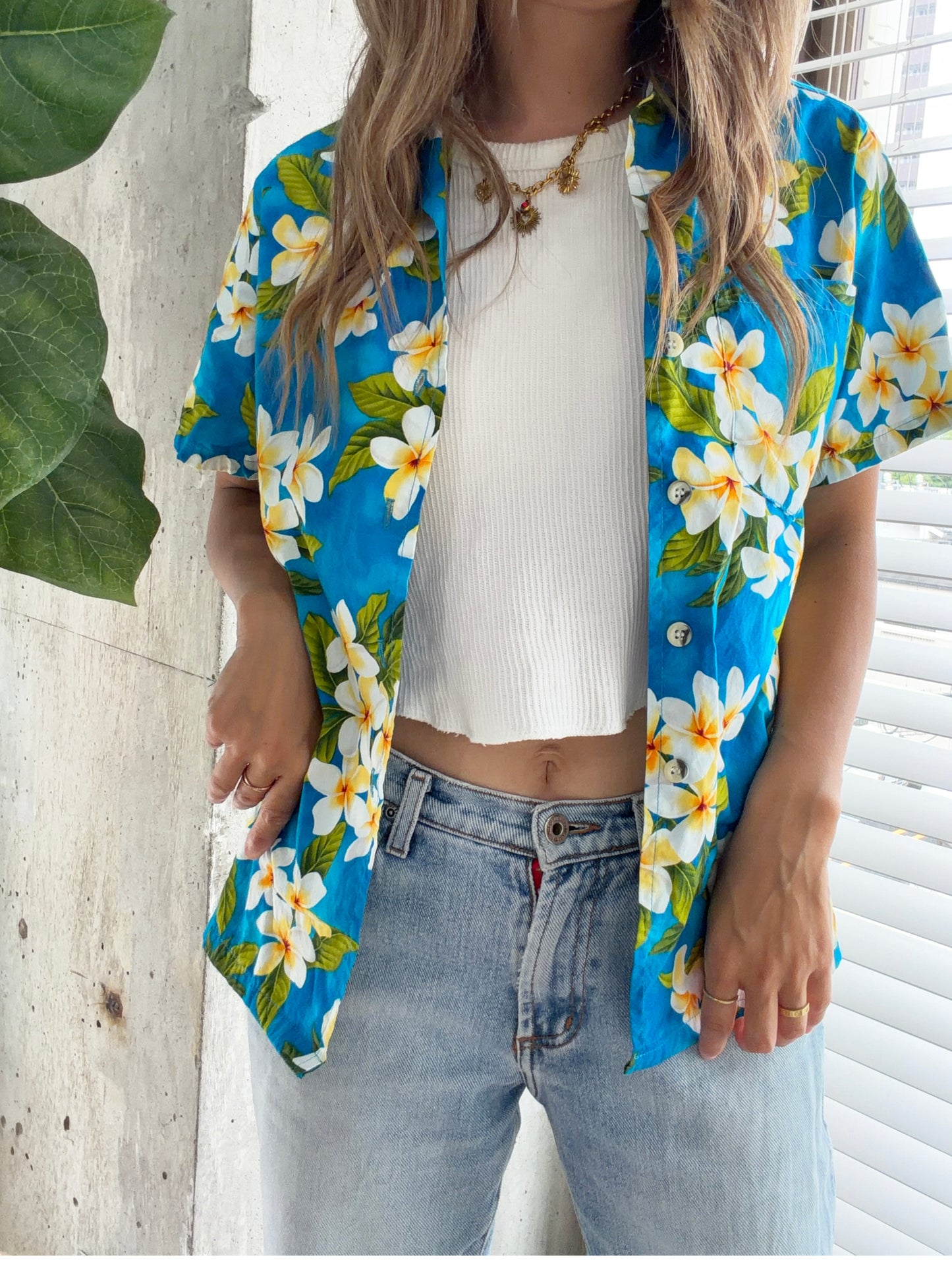 GO BARE FOOT Hawaiian Shirt Made in USA  Size XS