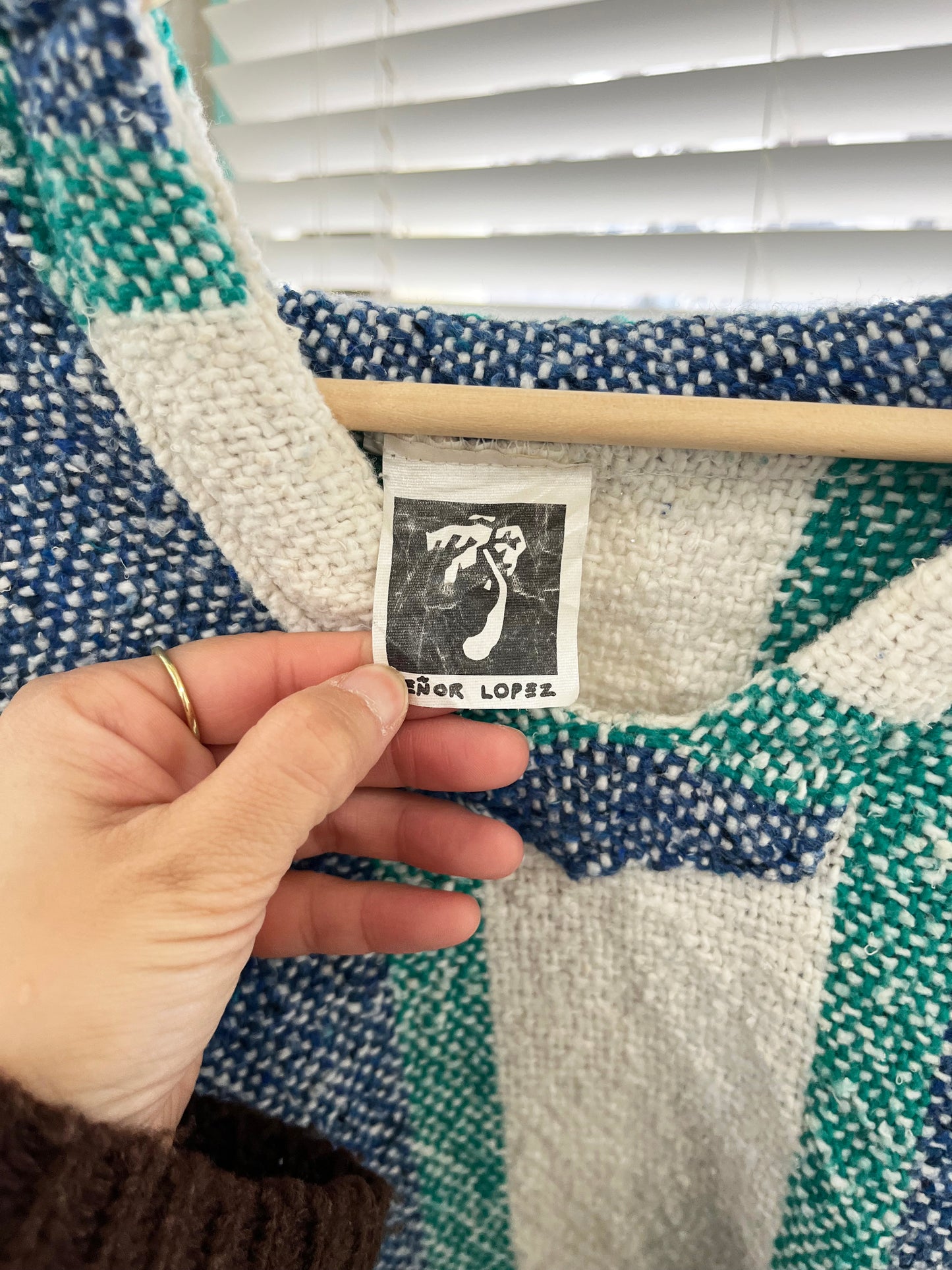 Senor Lopez White Baja Hoodie mexican parka (size L)