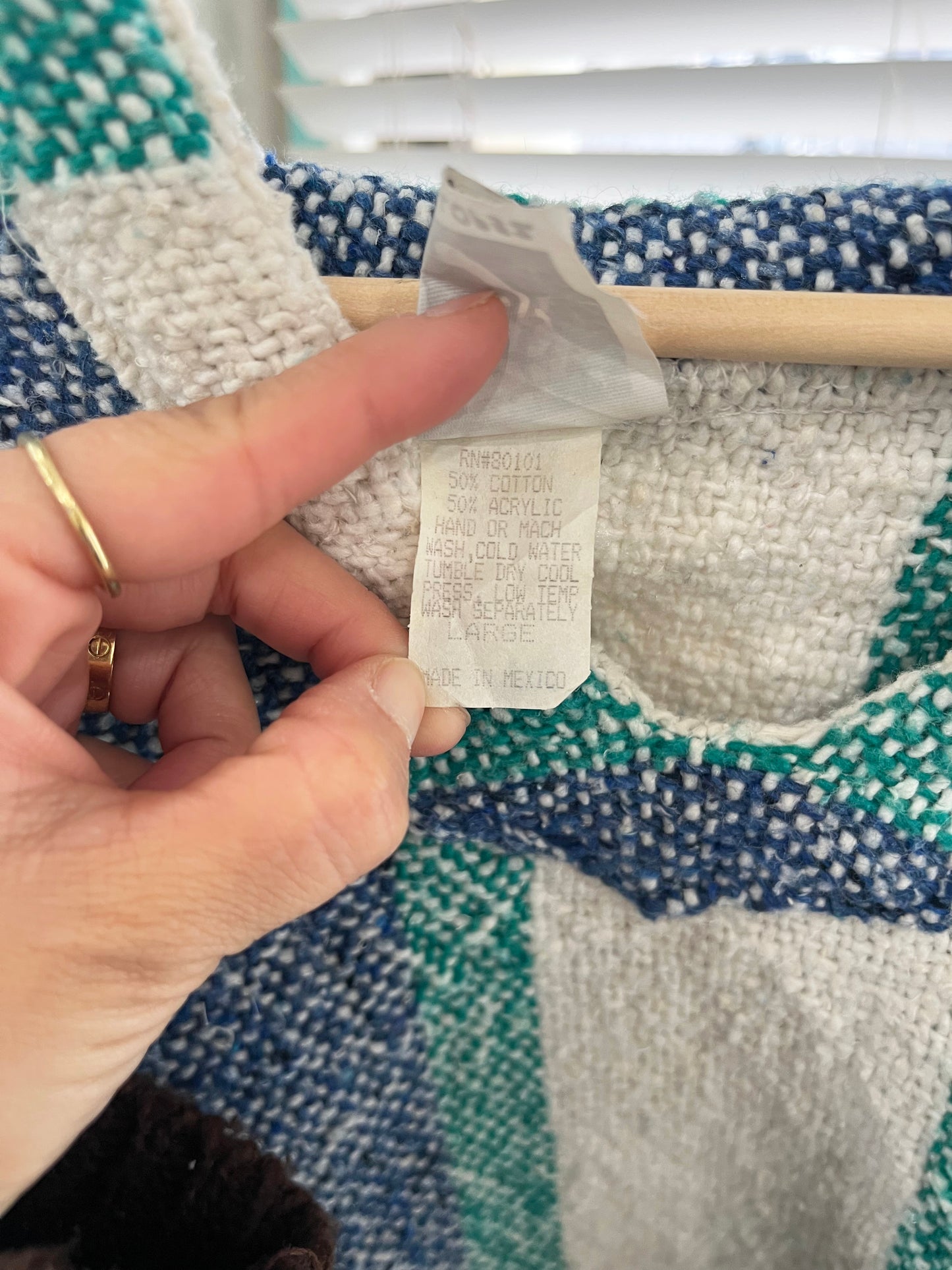 Senor Lopez White Baja Hoodie mexican parka (size L)