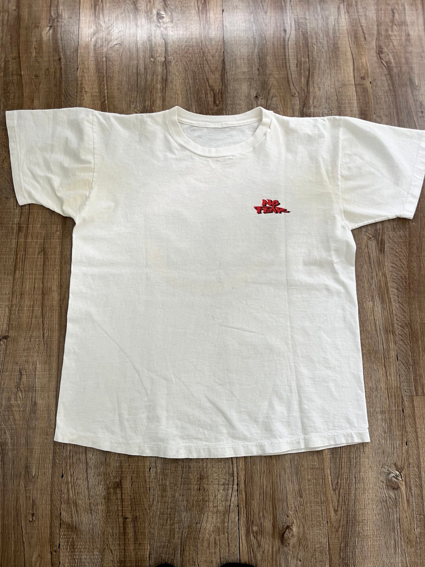 90's NO FEAR Takin' The Bull By the Horns! Tee (men's M相当)