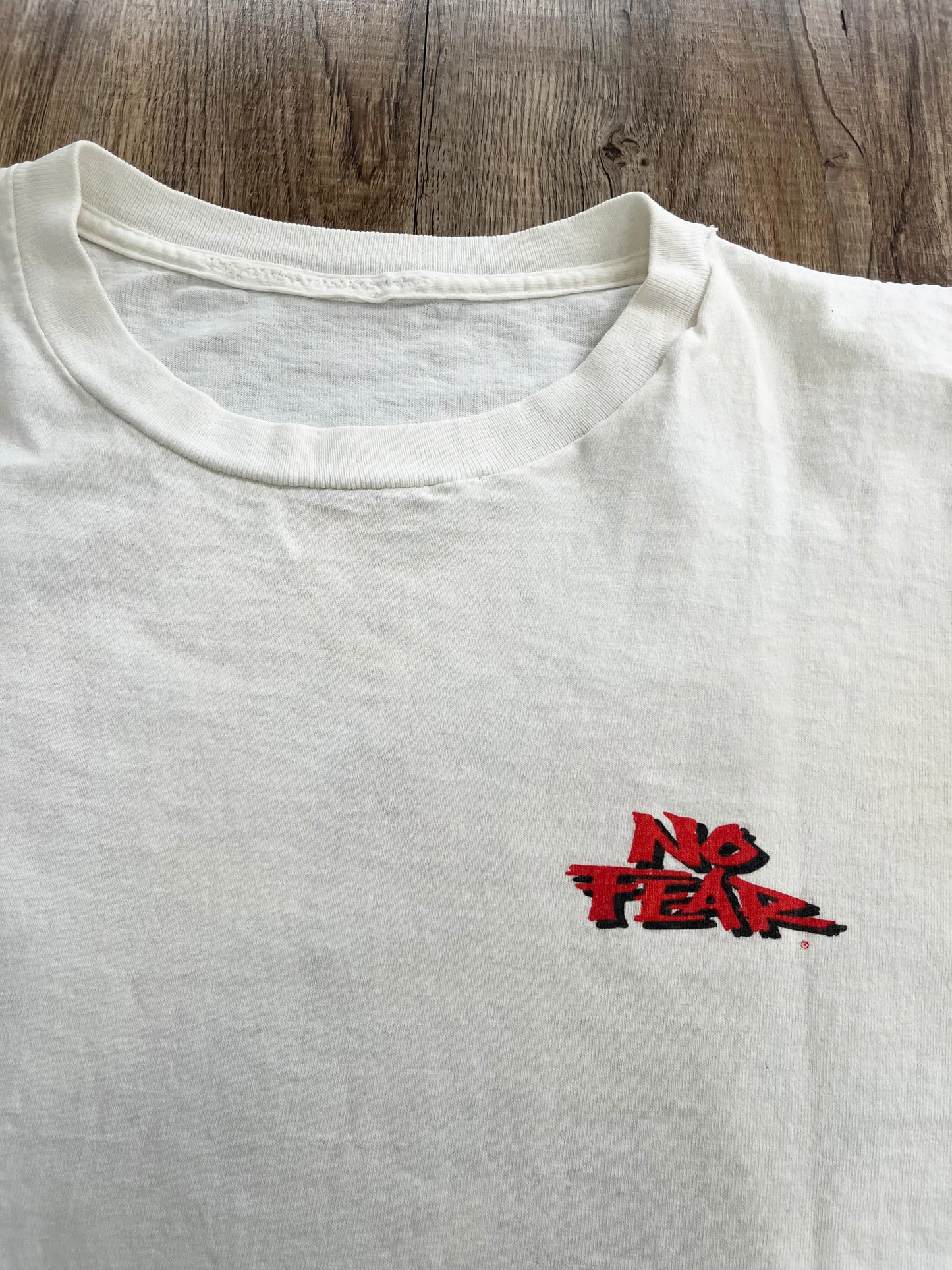 90's NO FEAR Takin' The Bull By the Horns! Tee (men's M相当)