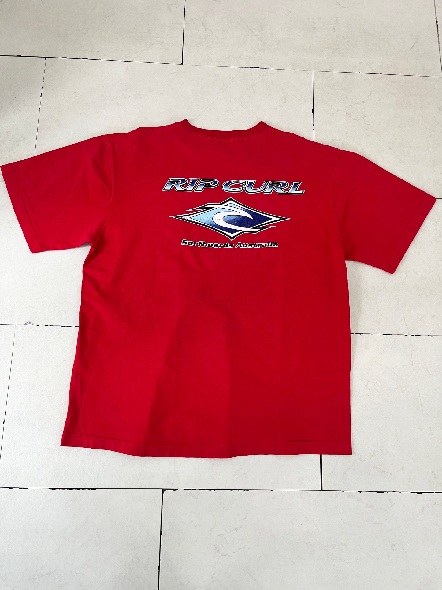 00's Ripcurl Surf Board Australia Print Tee men's L相当