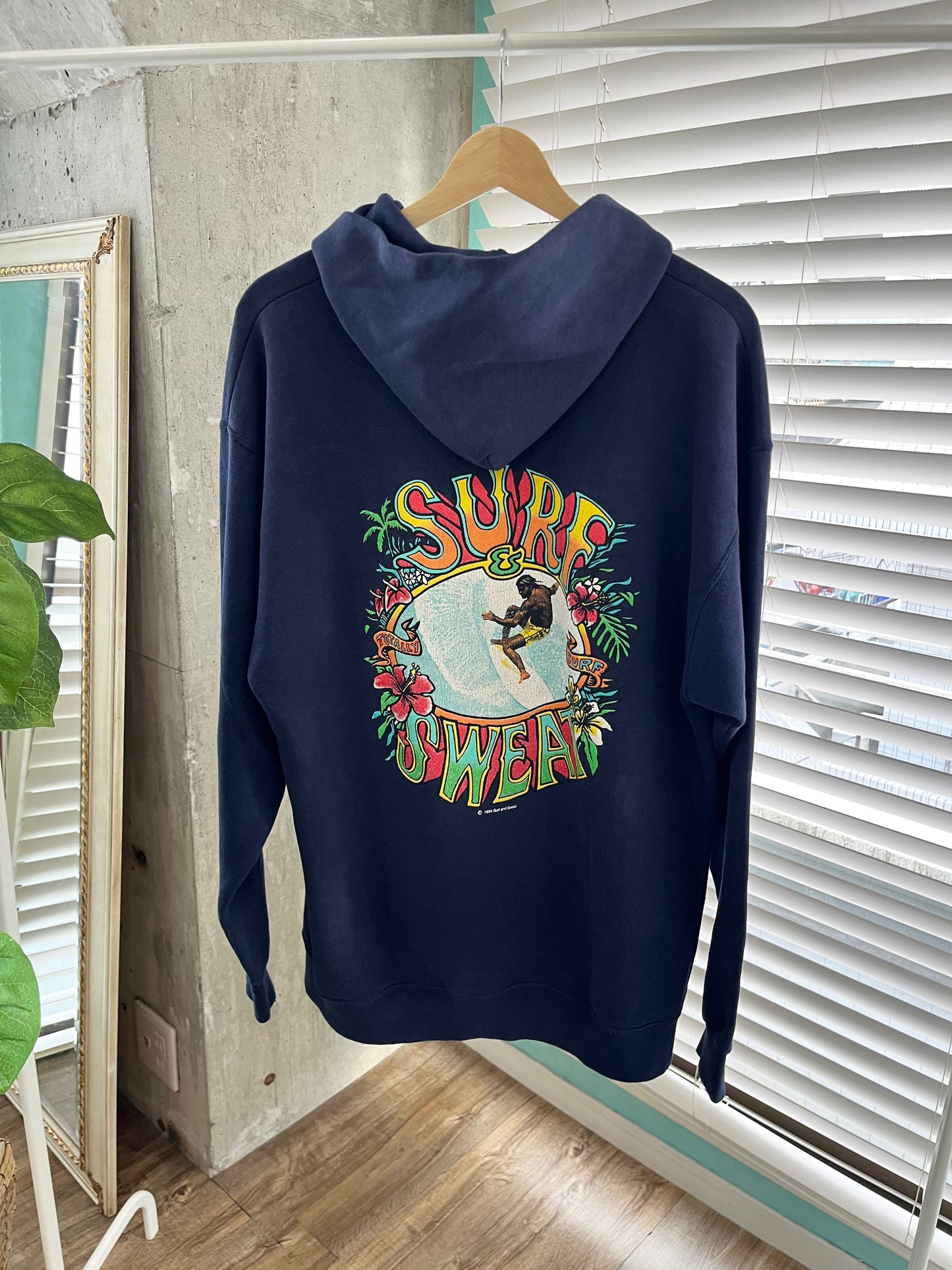 90's Surf sweat totally surf Hoodie(men's XL相当)