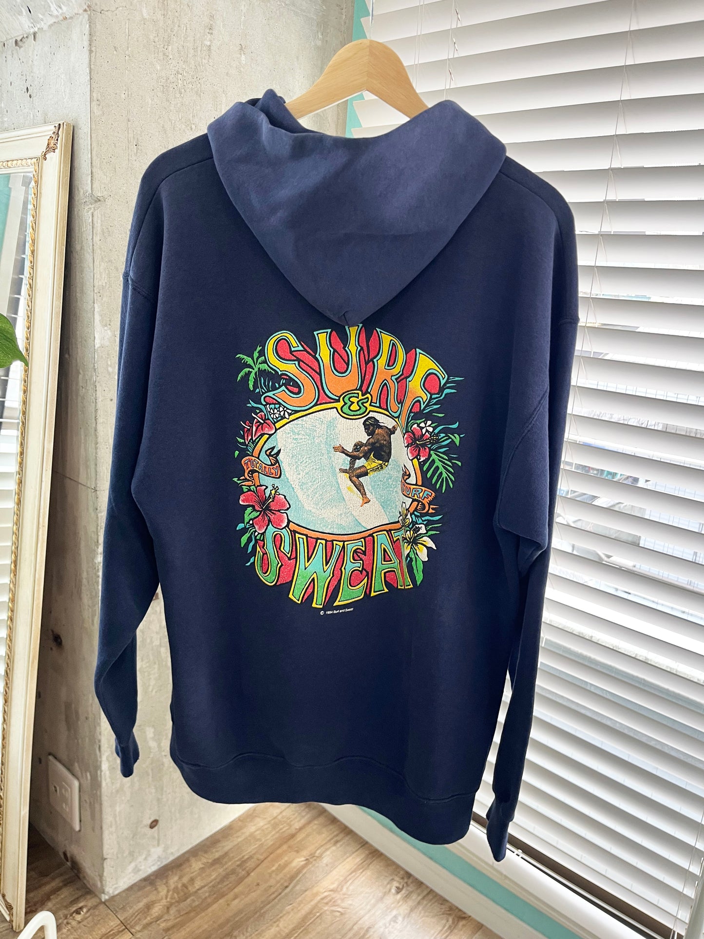 90's Surf sweat totally surf Hoodie(men's XL相当)