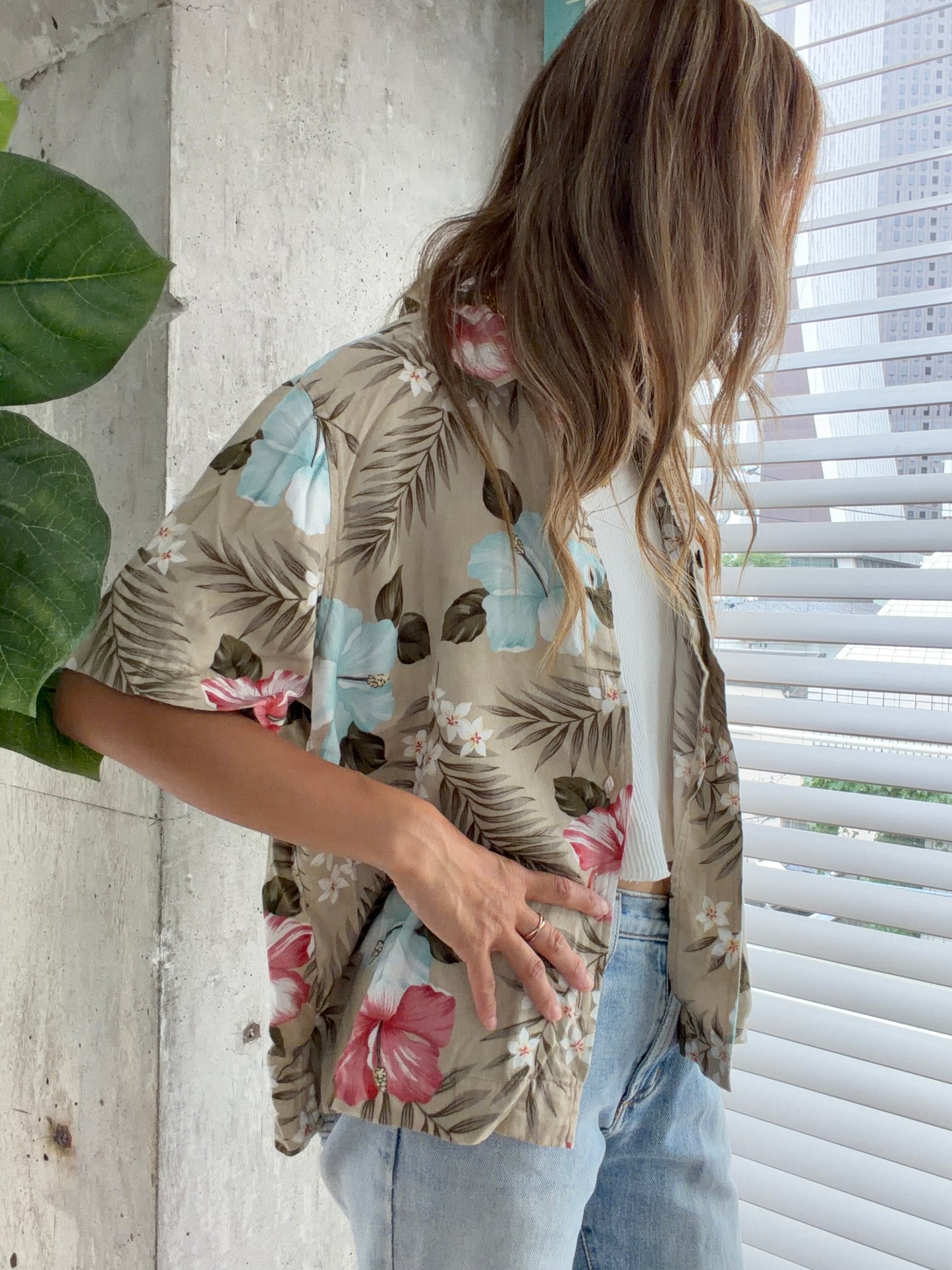 Bahana Beach Hawaiian shirt women's L