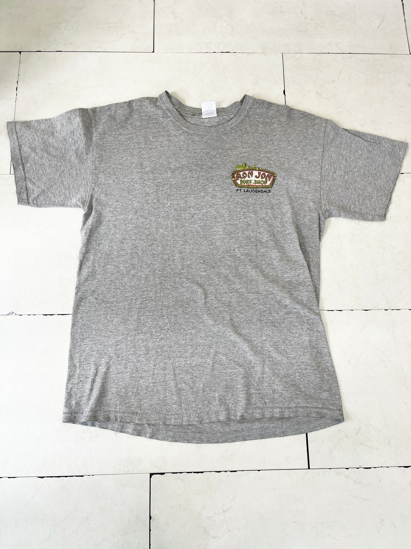 00's RONJON SURF SHOP Ft.LAVDER DALE Frog  T-shirt (men's L)