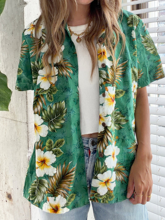 KY's Hawaiian Shirt women's size S
