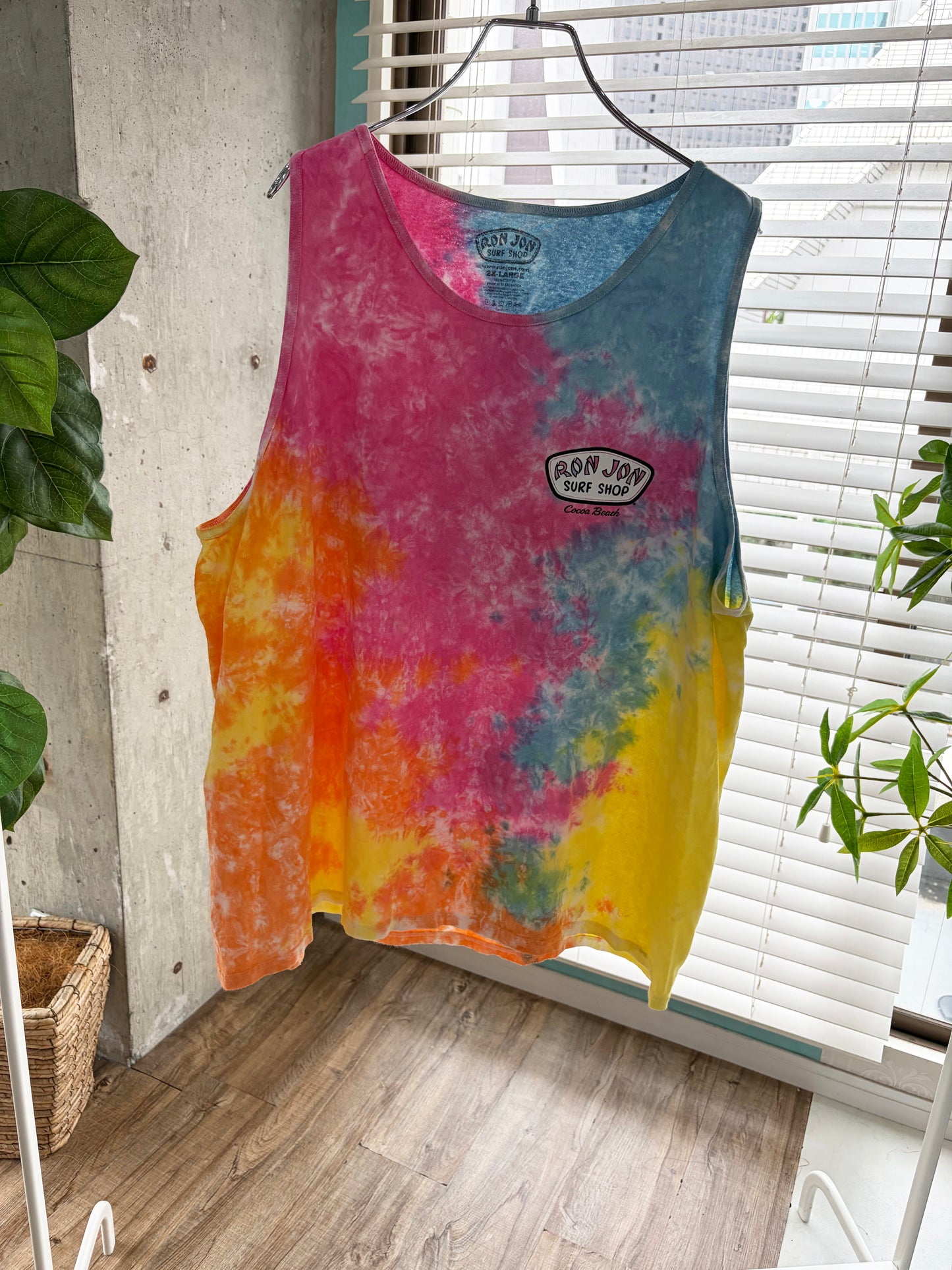 RONJON SURF SHOP Tai-dye TankTop size 2XL
