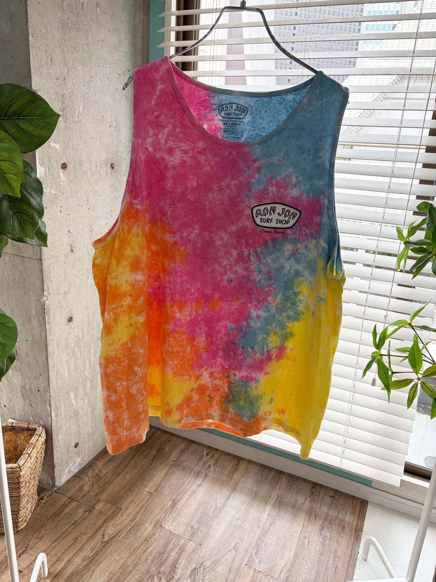 RONJON SURF SHOP Tai-dye TankTop size 2XL