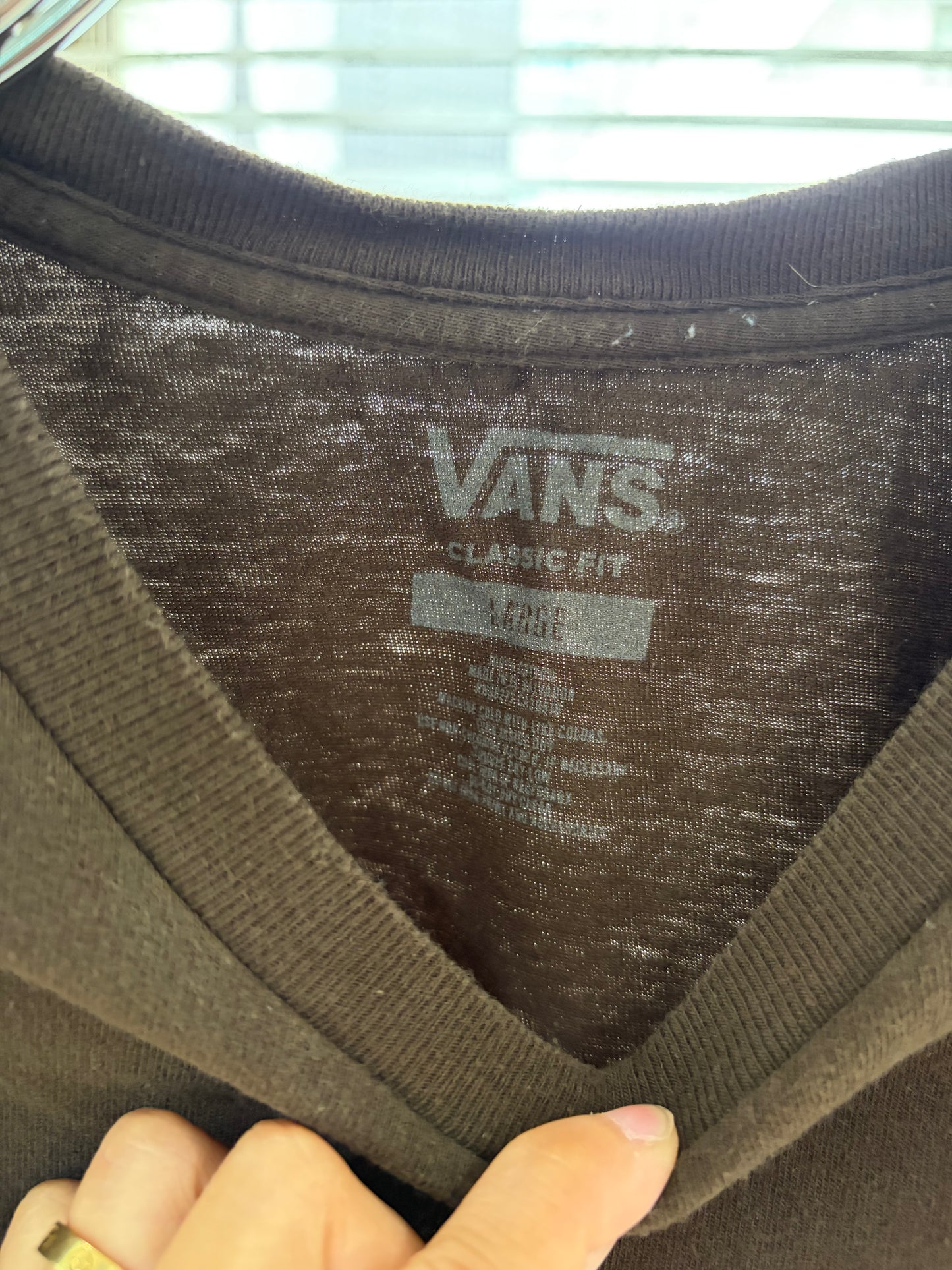 USED VANS Long Sleeve Tee size L