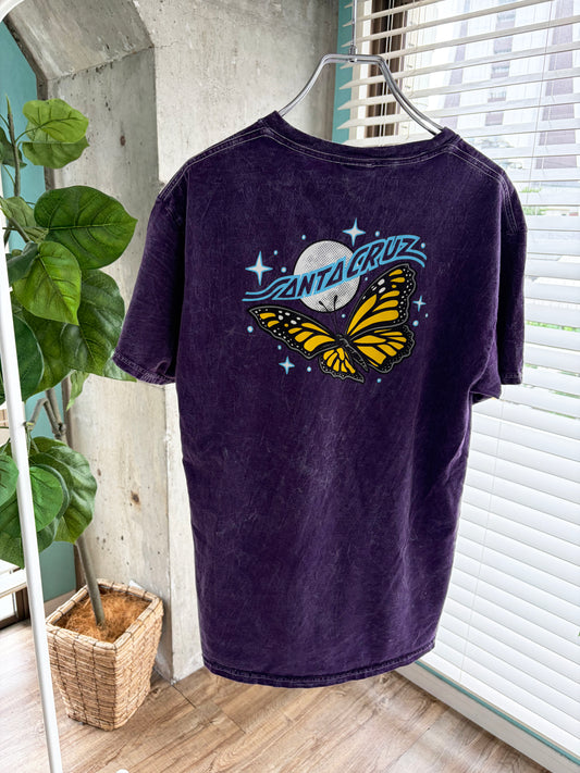 00's SANTA CRUZ Butterfly Purple Tee