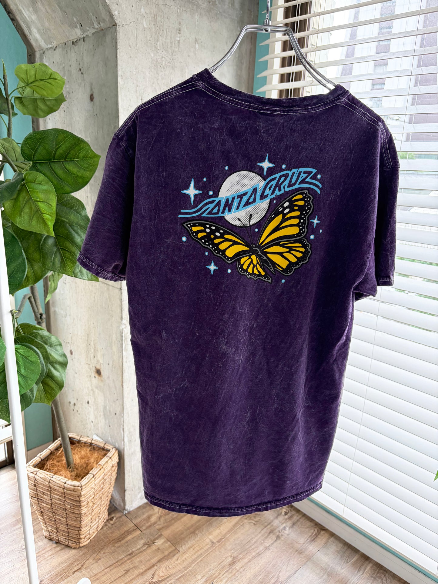00's SANTA CRUZ Butterfly Purple Tee