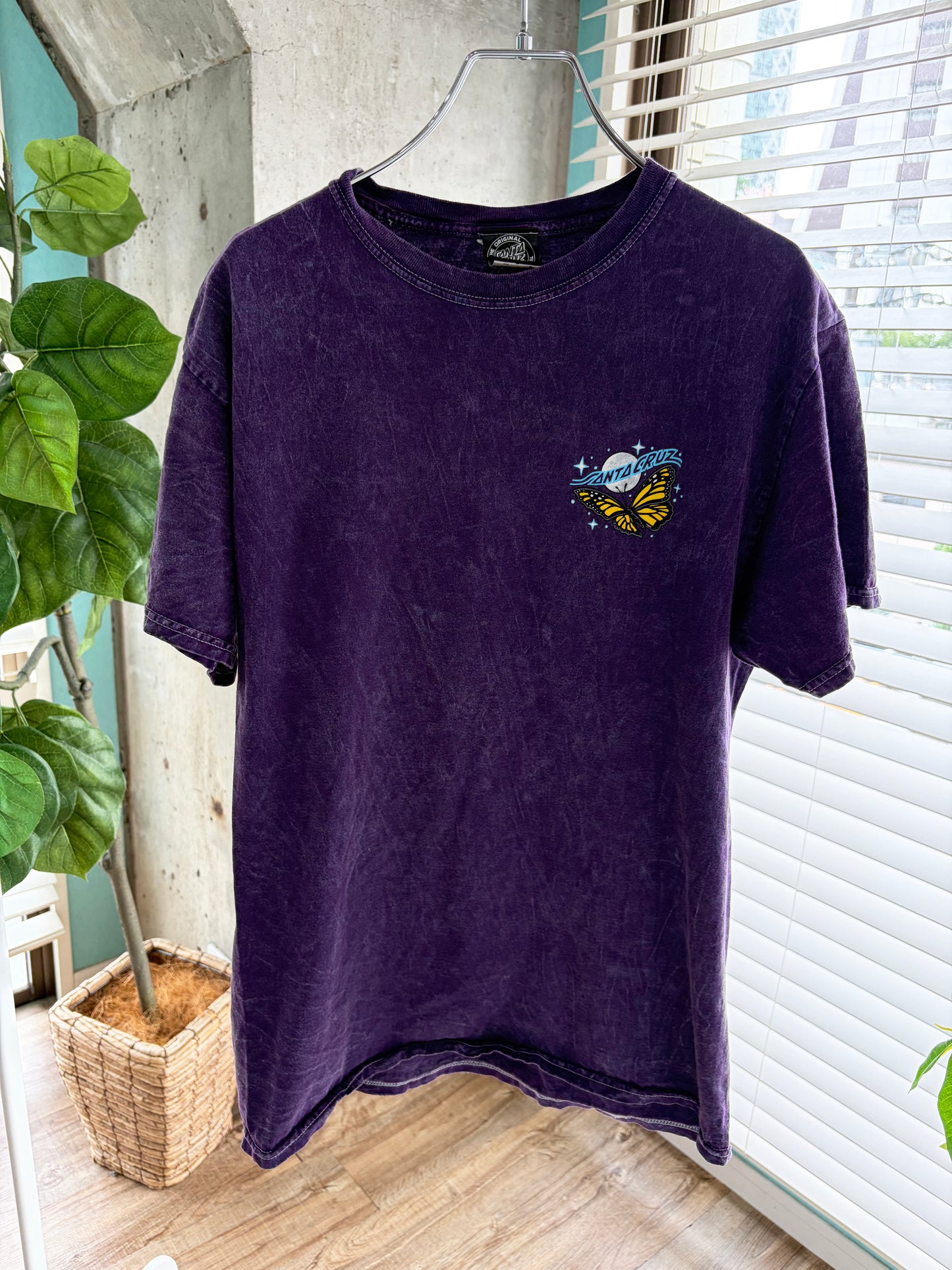 00's SANTA CRUZ Butterfly Purple Tee