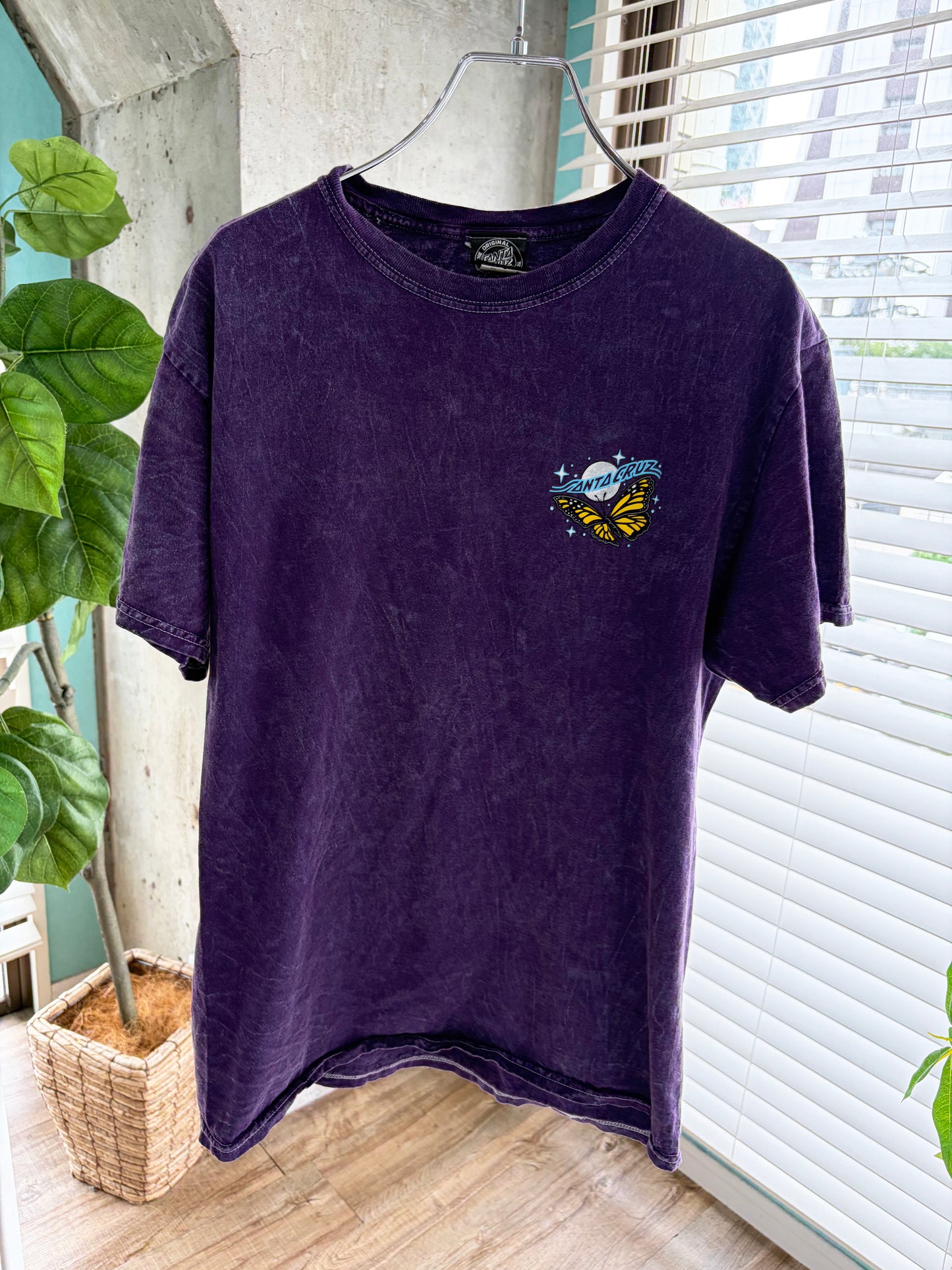 00's SANTA CRUZ Butterfly Purple Tee